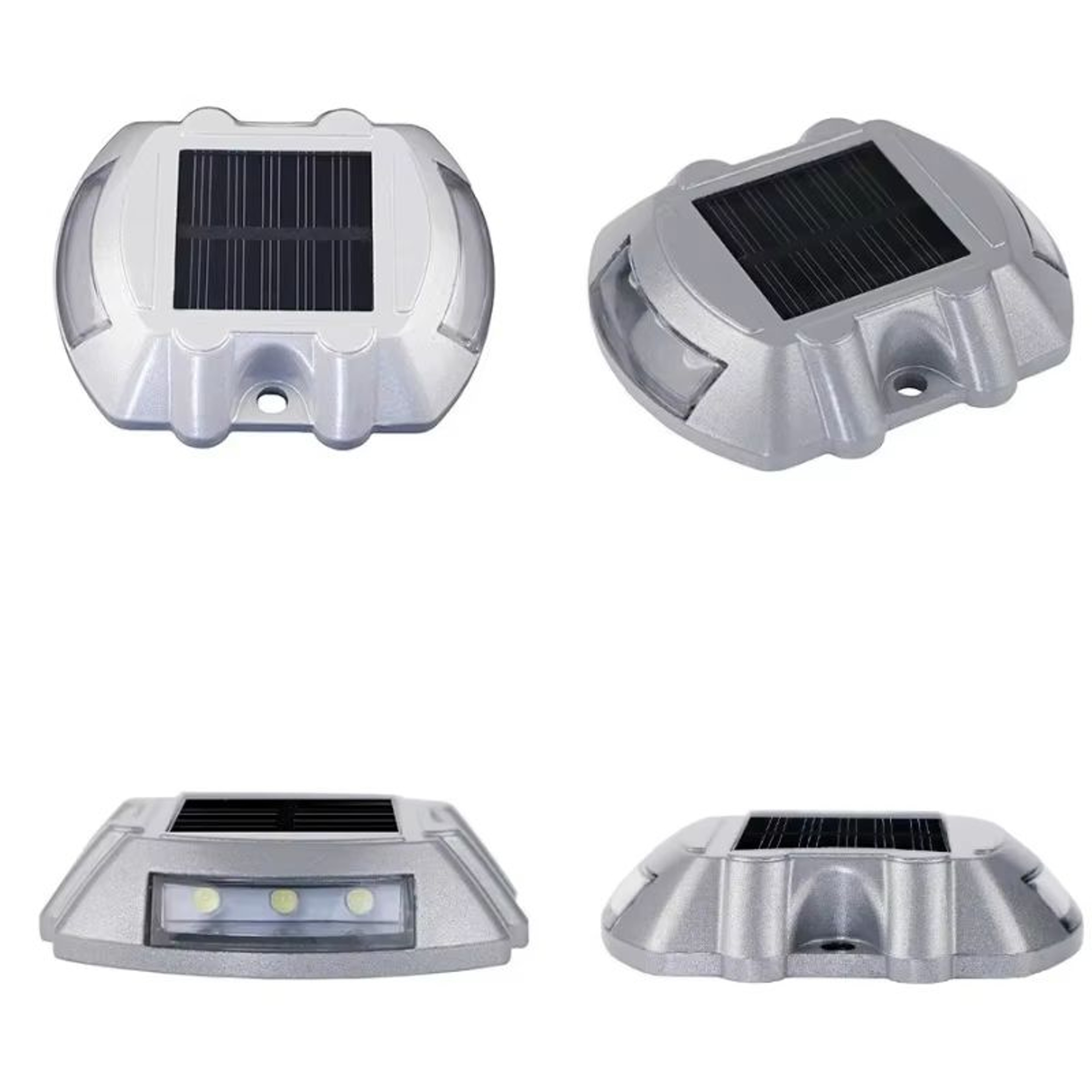 Solar LED Road Stud Light Waterproof Horseshoe Reflective Landscape Marker 4