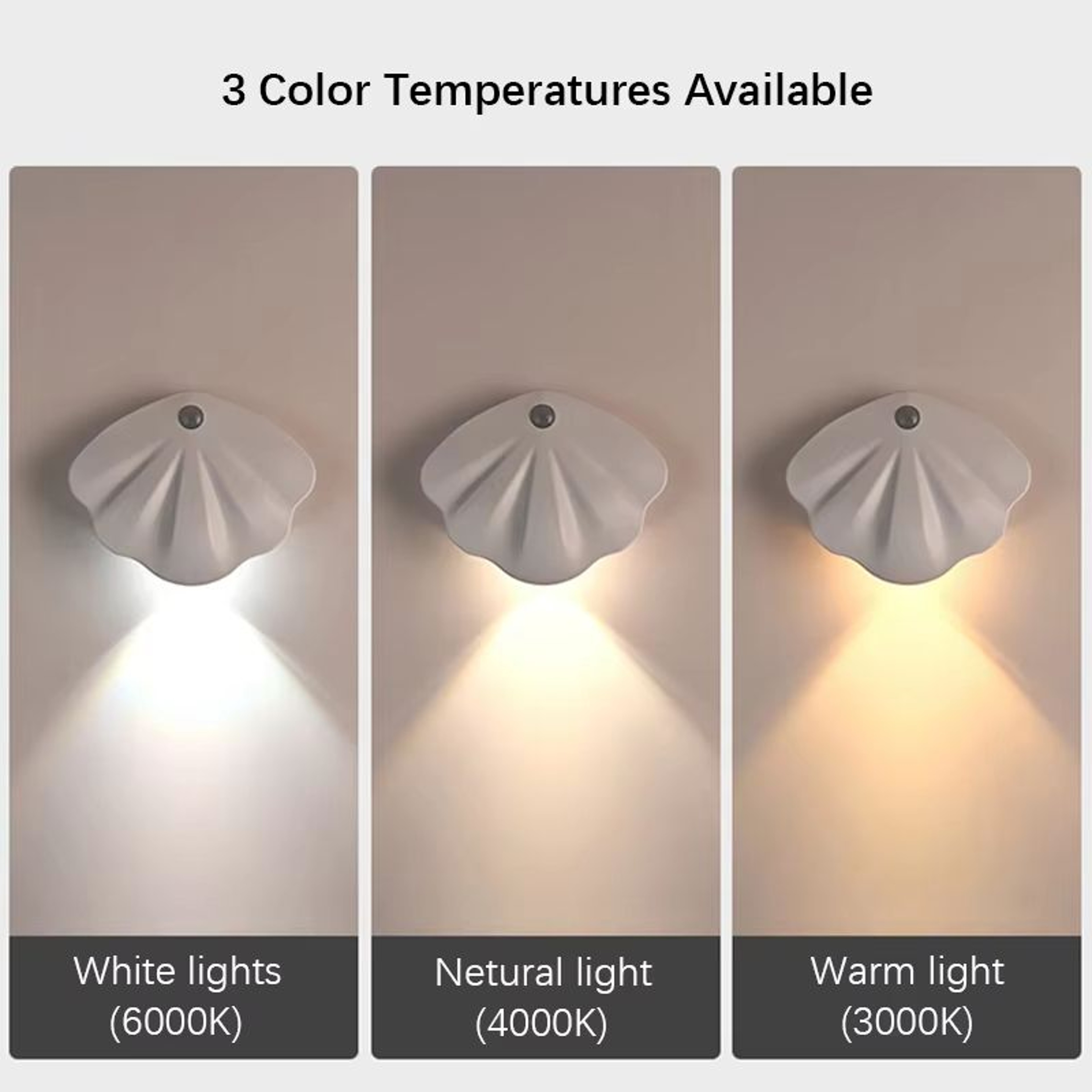 Rechargeable Magnetic Motion Sensor Night Light With 3 Color Dimming For Wall Closet And Staircase 2