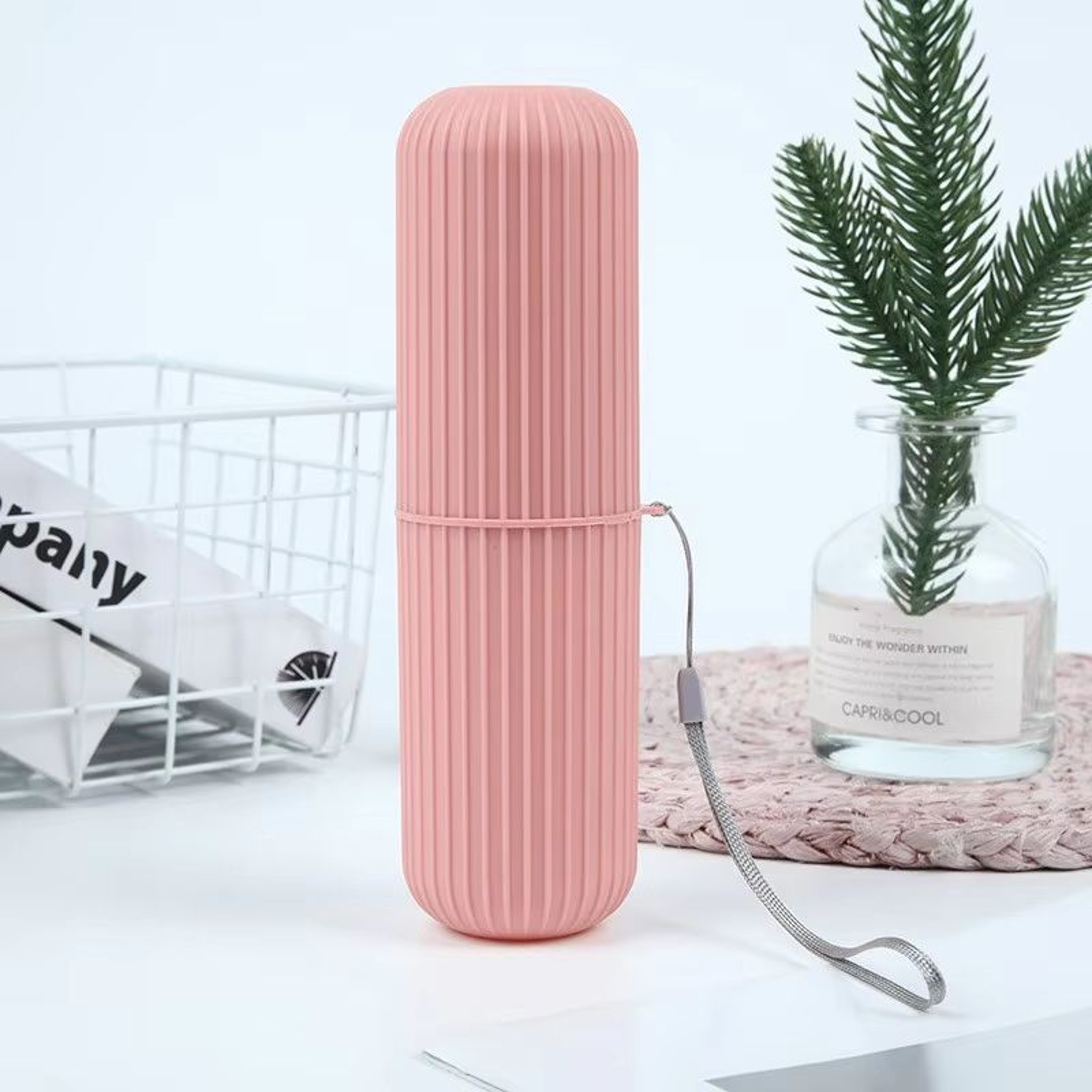 Portable Travel Toothbrush Holder With Cup Compact Toothpaste Storage Case 7