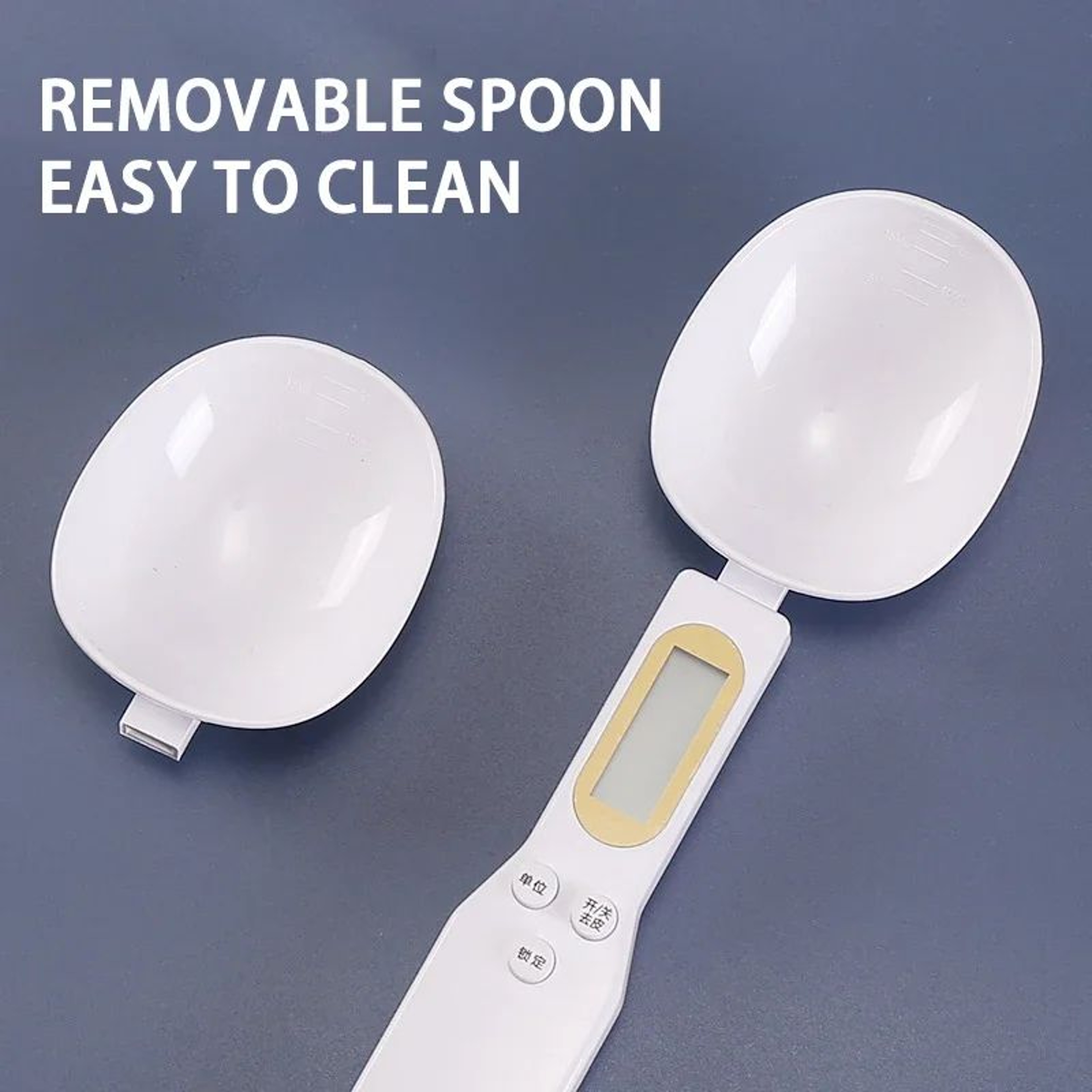PrecisionScoop Digital Measuring Spoon Scale 1764oz 00035oz LCD 2