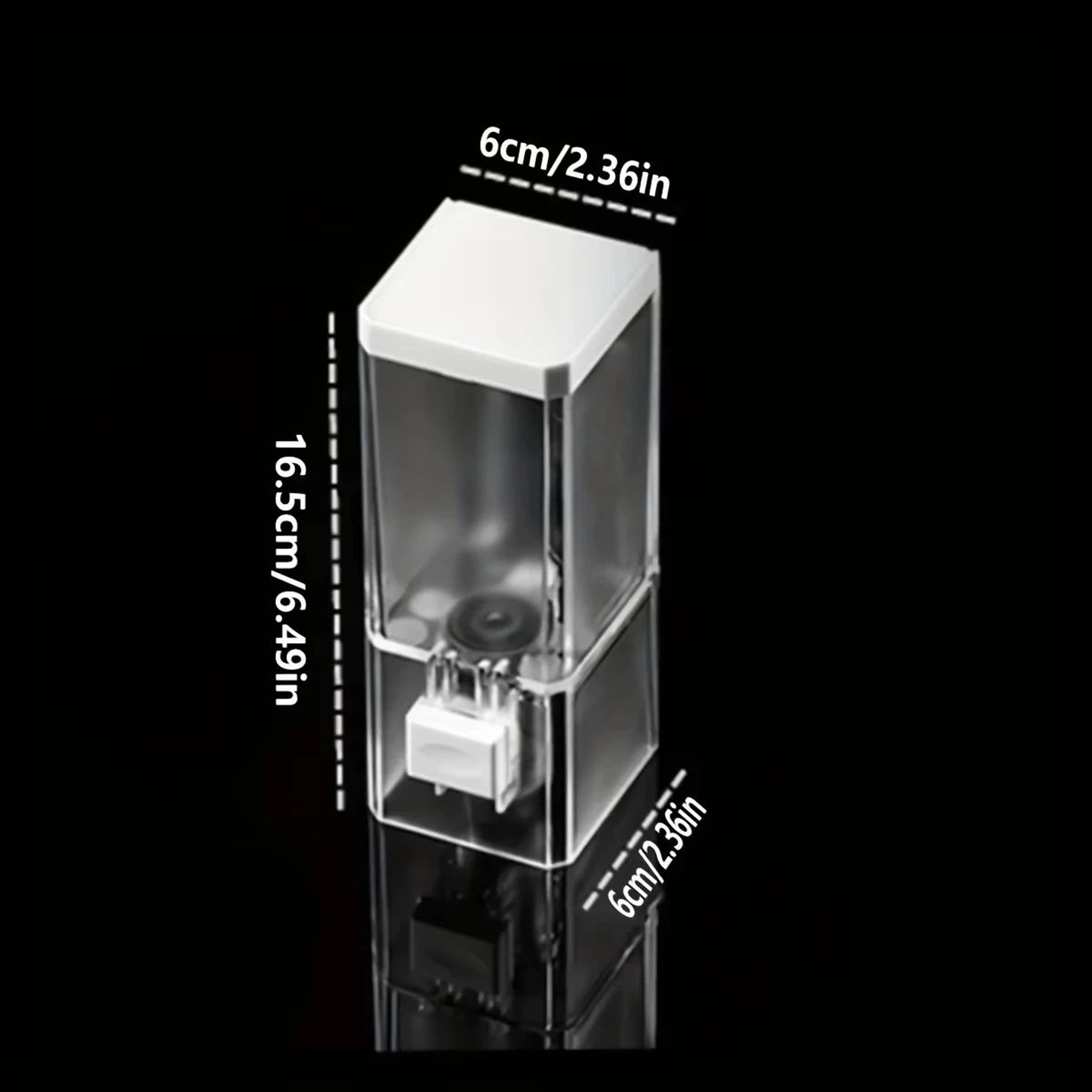 Wall Mounted Soap Dispenser With Traceless Installation Transparent Manual Pump 5