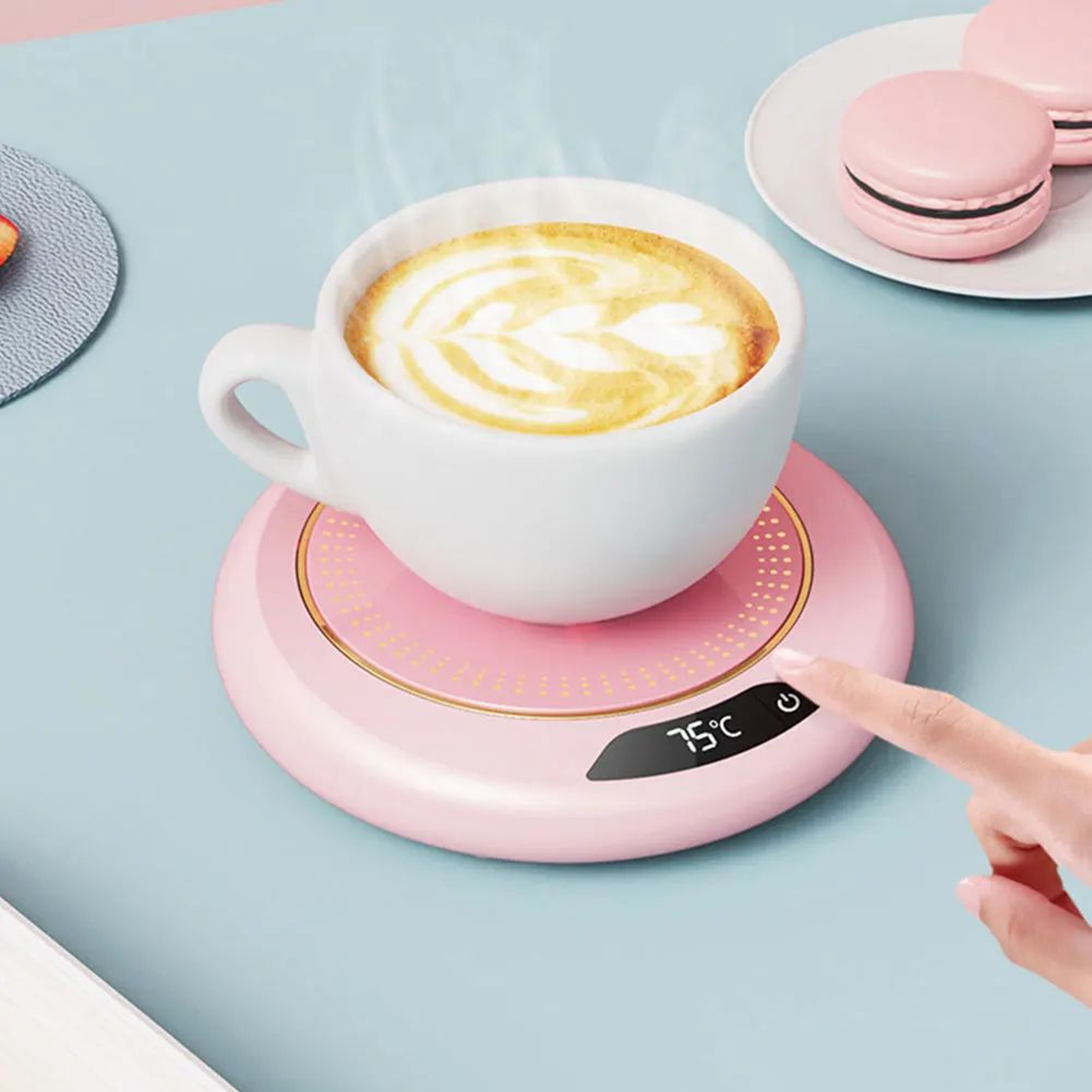 USB Coffee Mug Warmer 3 Temperature Settings Smart Beverage Warmer Plate For Desk Use 2