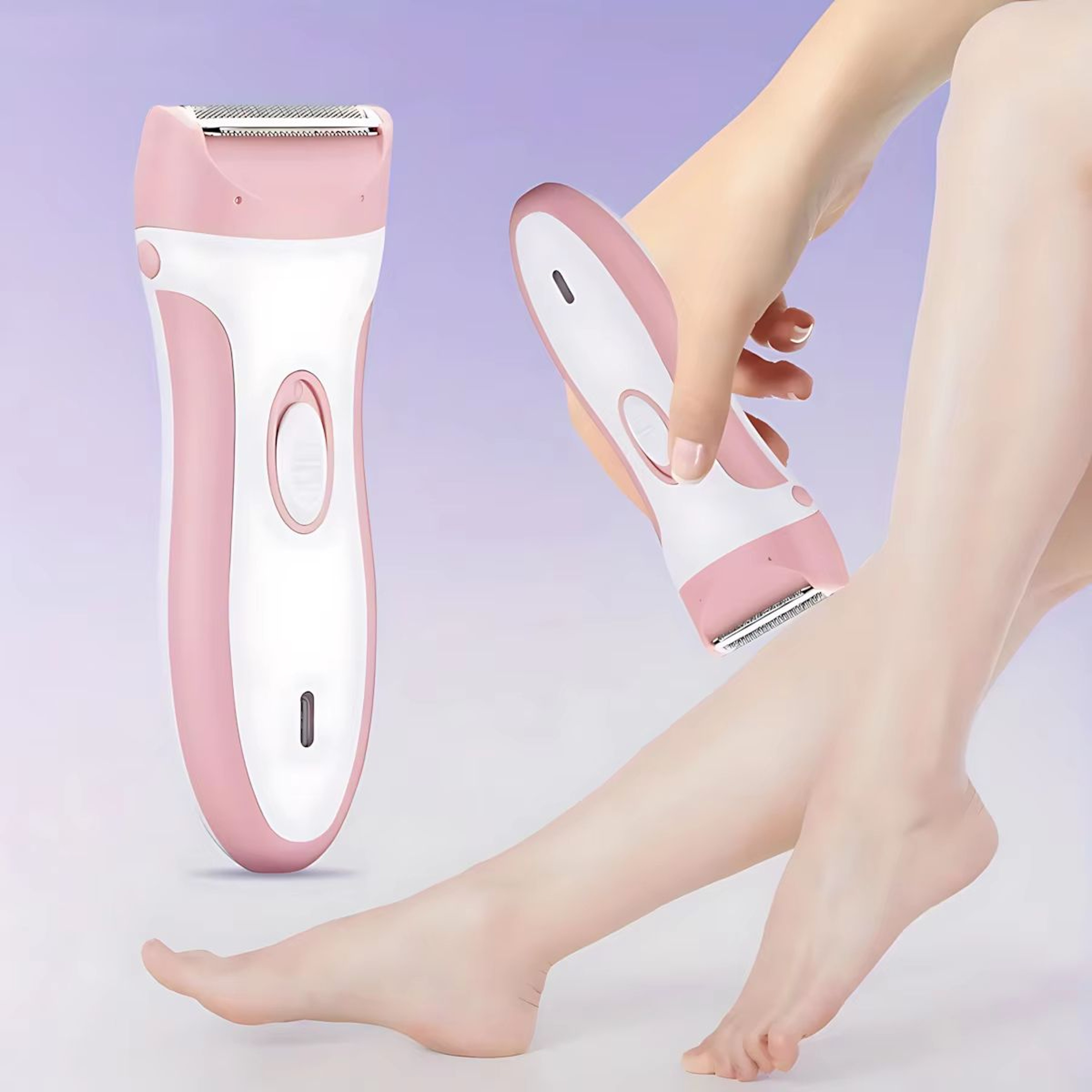 Rechargeable Women Body Trimmer 2in1 Electric Bikini Trimmer Painless Hair Shaver For Body  Face 1