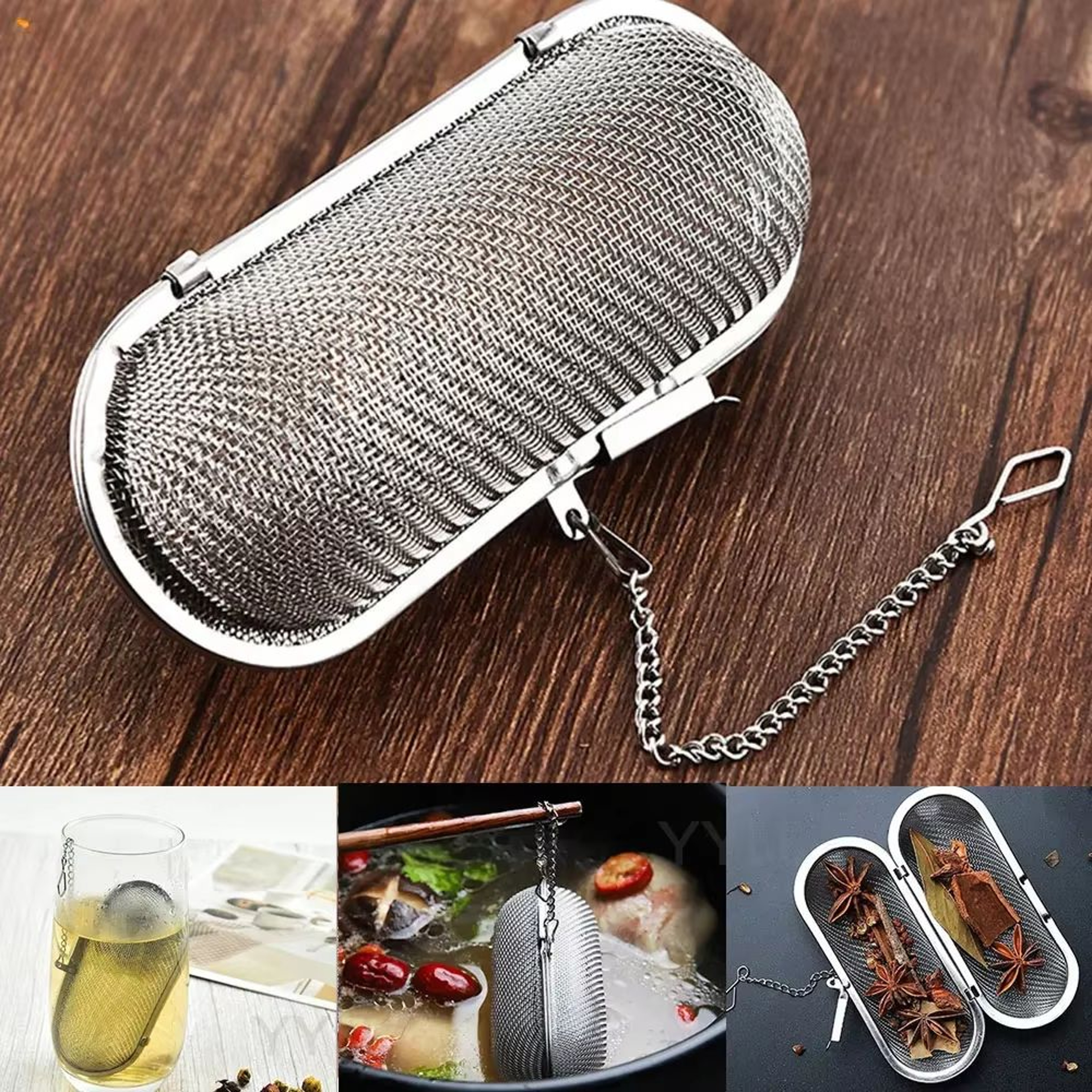 Stainless Steel Long Handle Tea Strainer Infuser Multipurpose Tea And Spice Filter 1