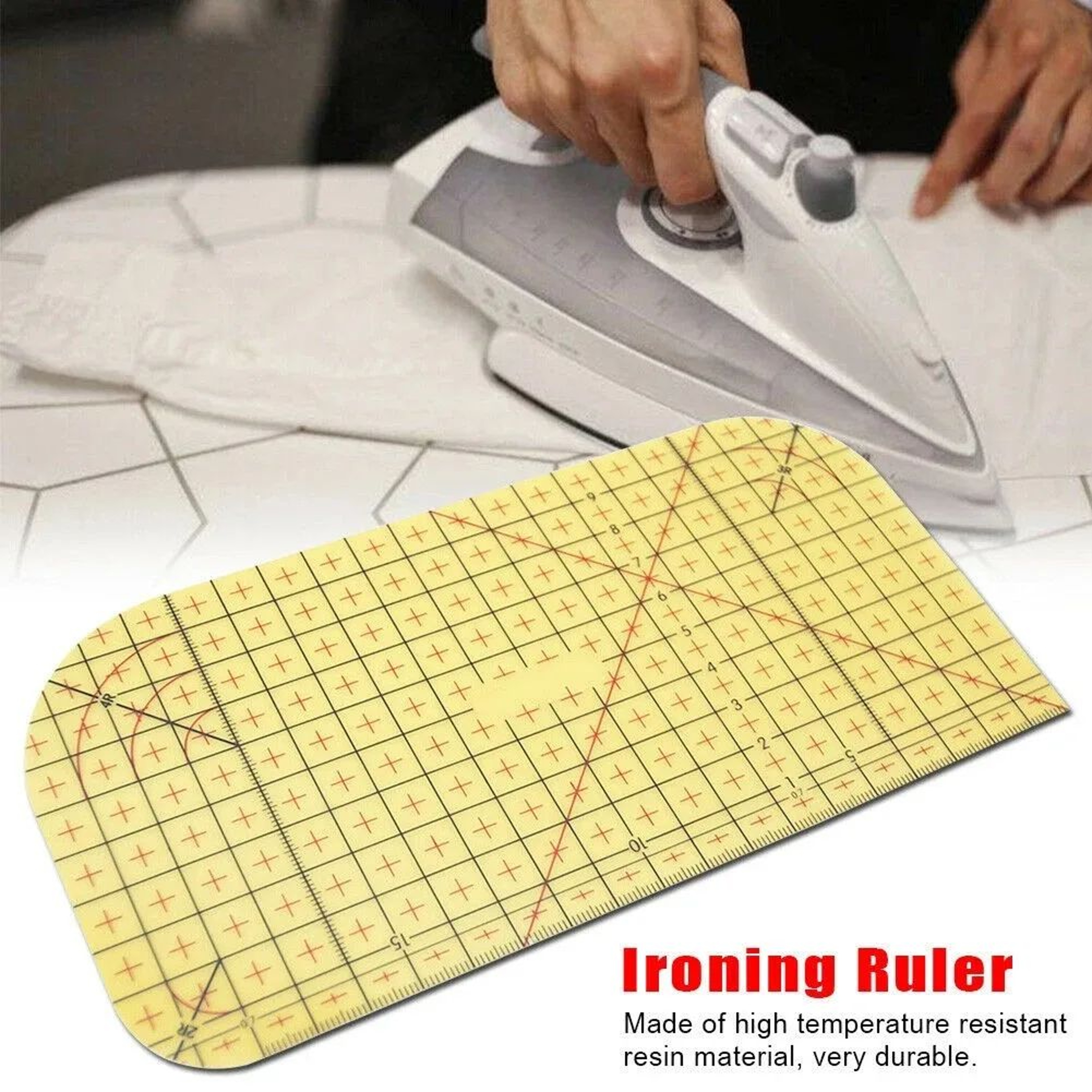 Heat Resistant Hot Ironing Ruler For Sewing Precise Hem Measuring Tool 5
