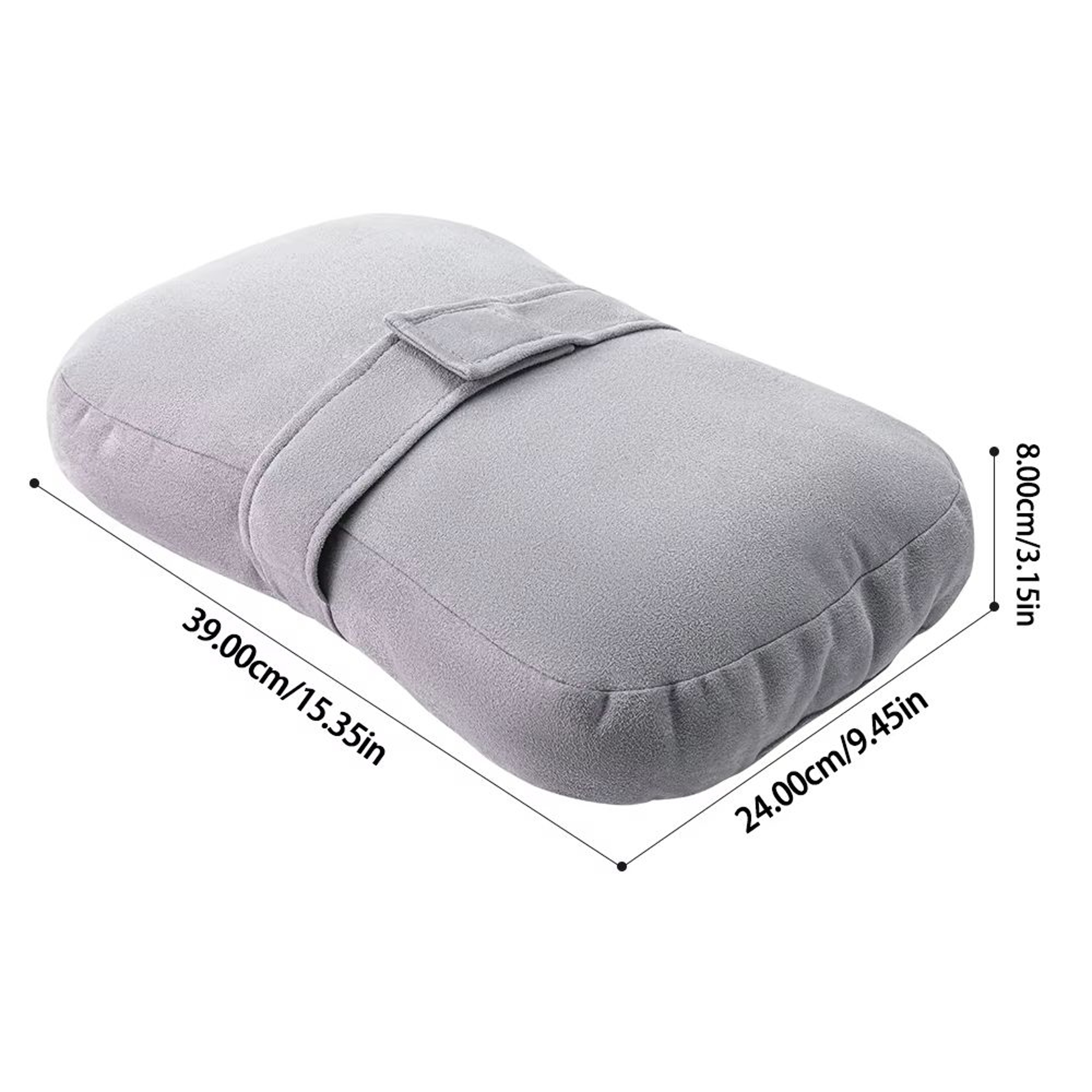 Adjustable Memory Foam Knee Pillow For Side Sleepers With Leg Support Strap 6