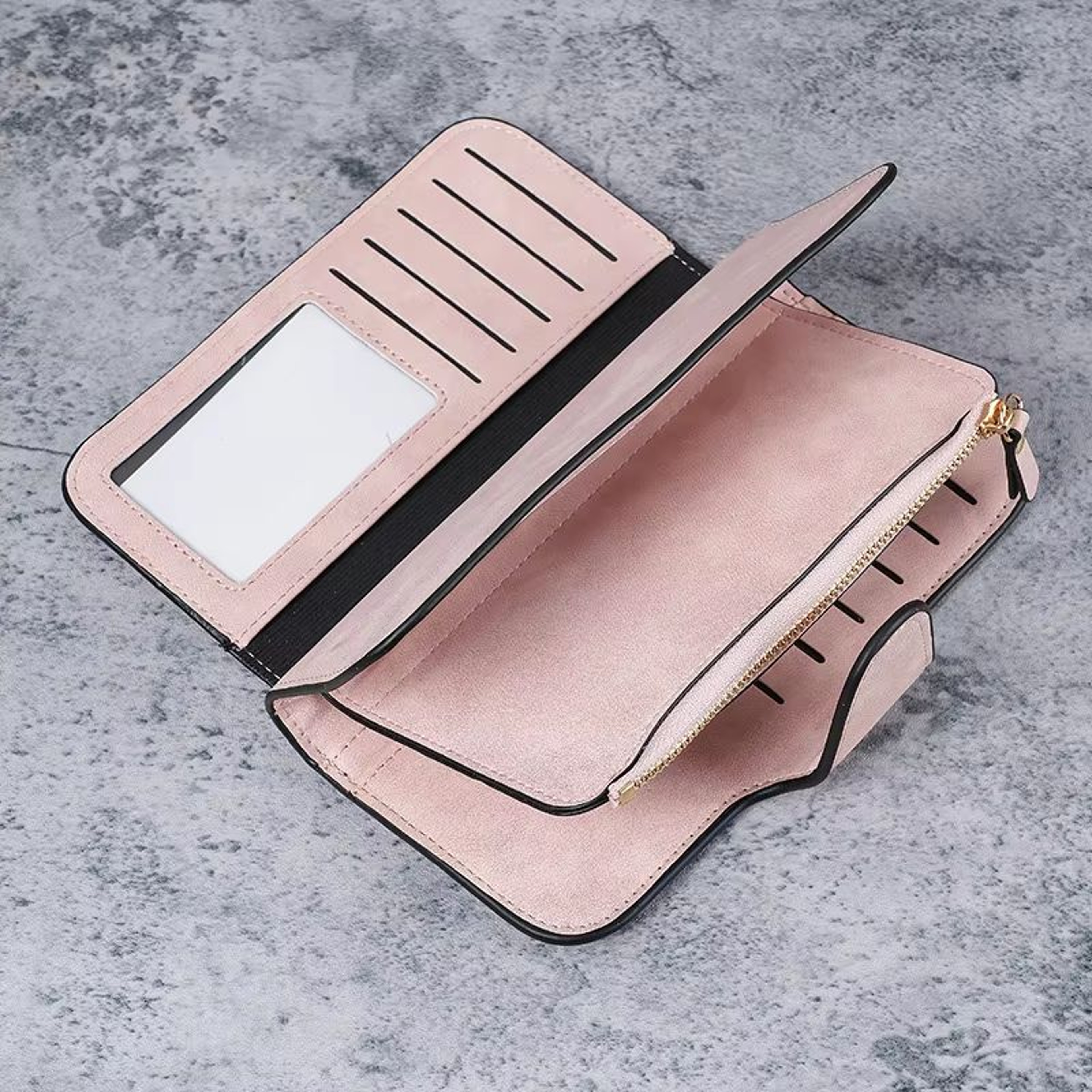 Multi Slot Long Womens Wallet Clutch With Phone Pocket And Coin Purse 2