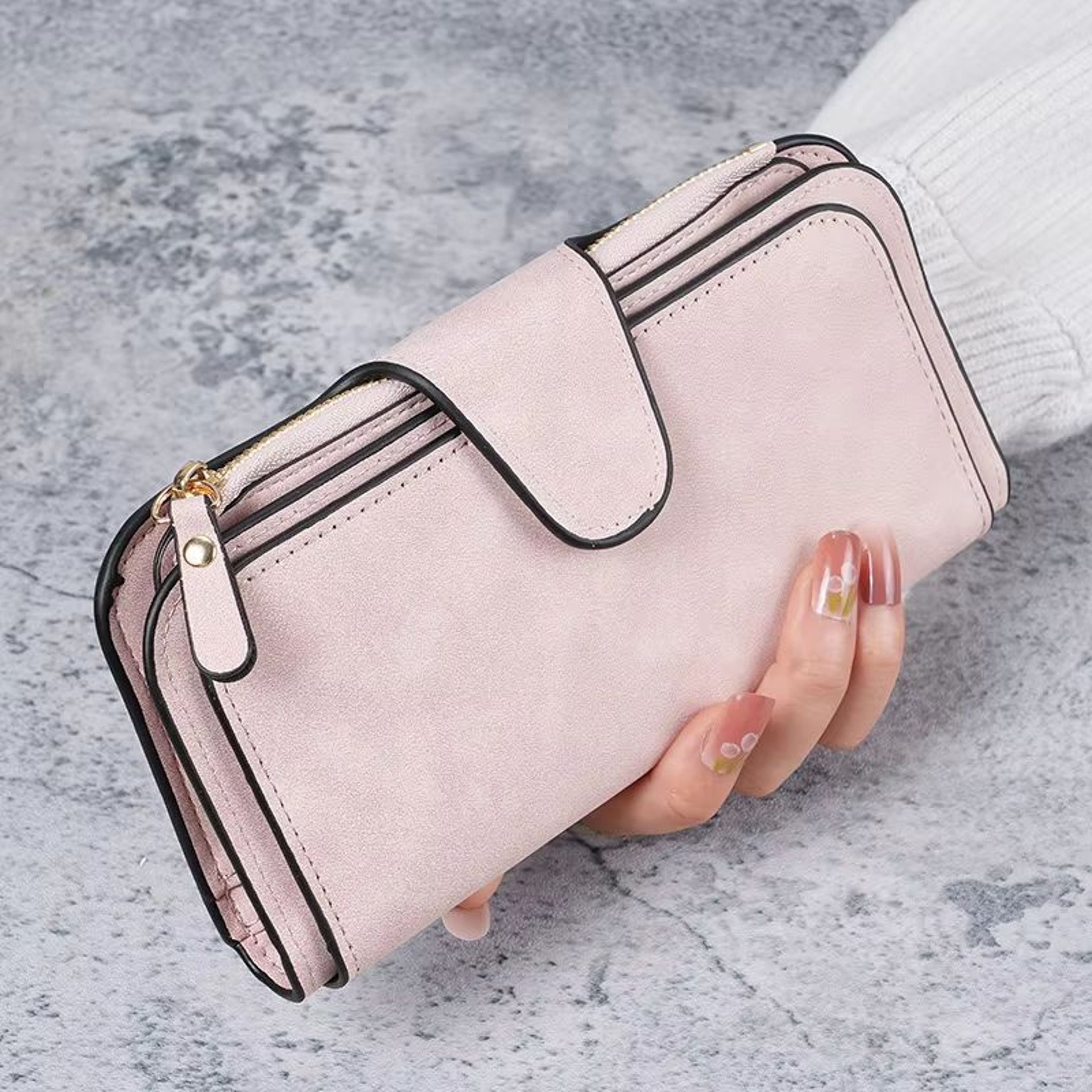 Multi Slot Long Womens Wallet Clutch With Phone Pocket And Coin Purse 10