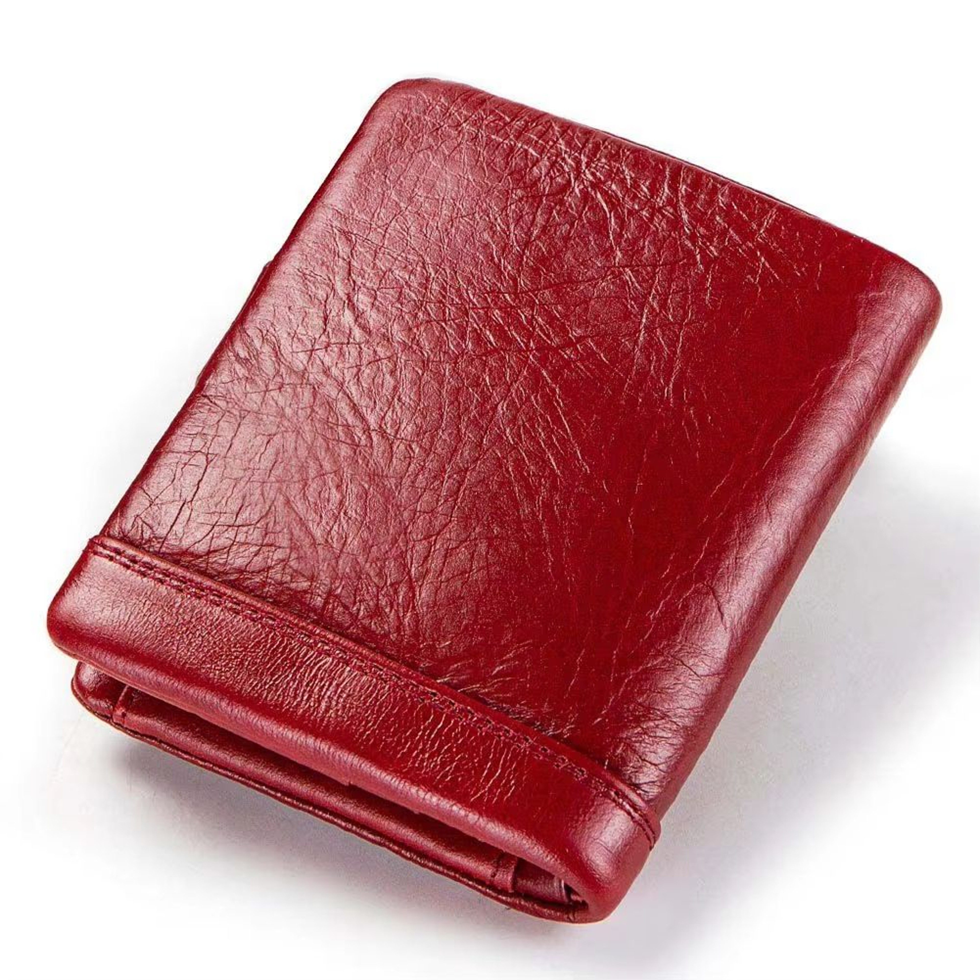 Compact Genuine Leather Womens Wallet With Coin Pocket And Card Organizer 1