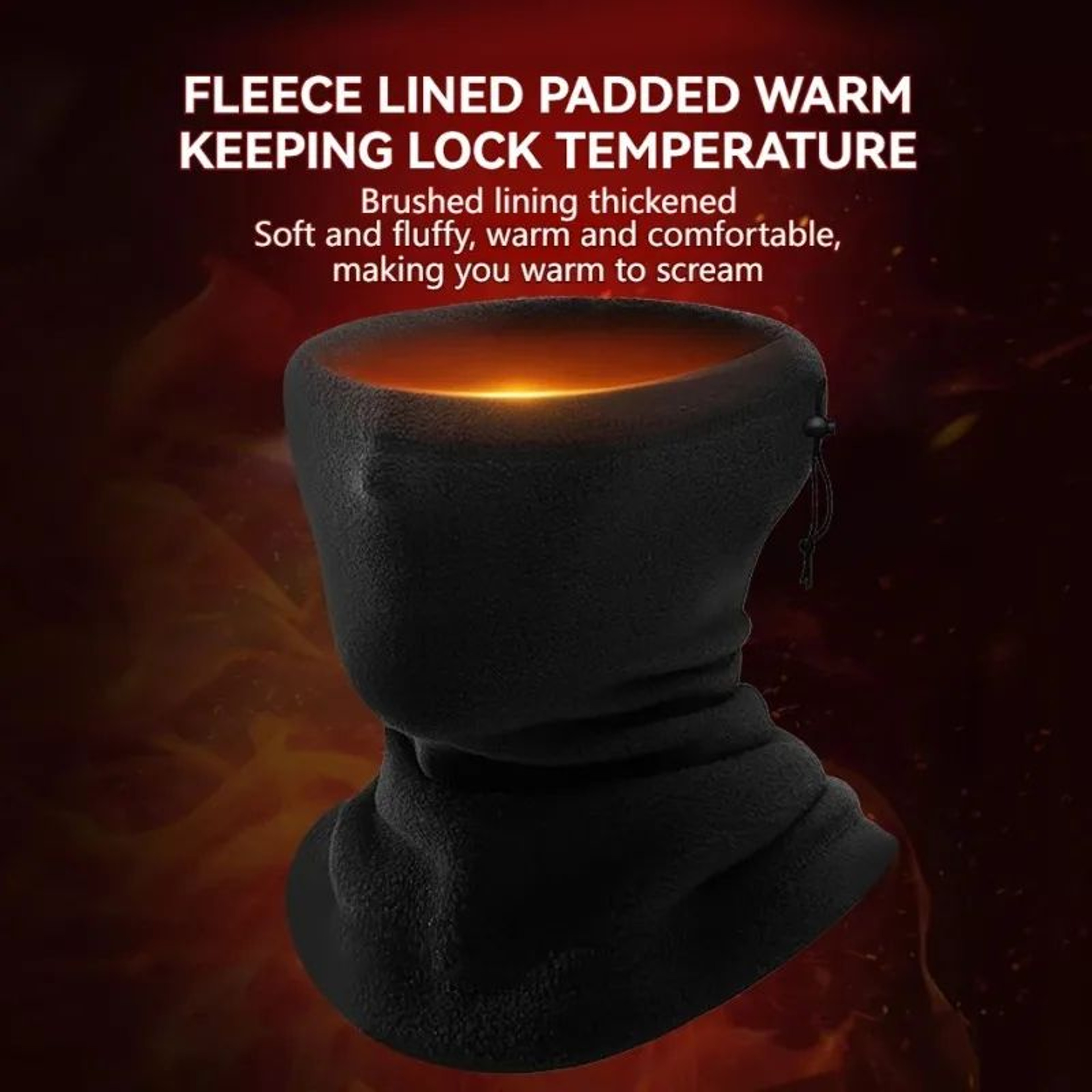 Windproof Winter Neck Gaiter Face Cover For Cycling Skiing And Outdoor Sports 2