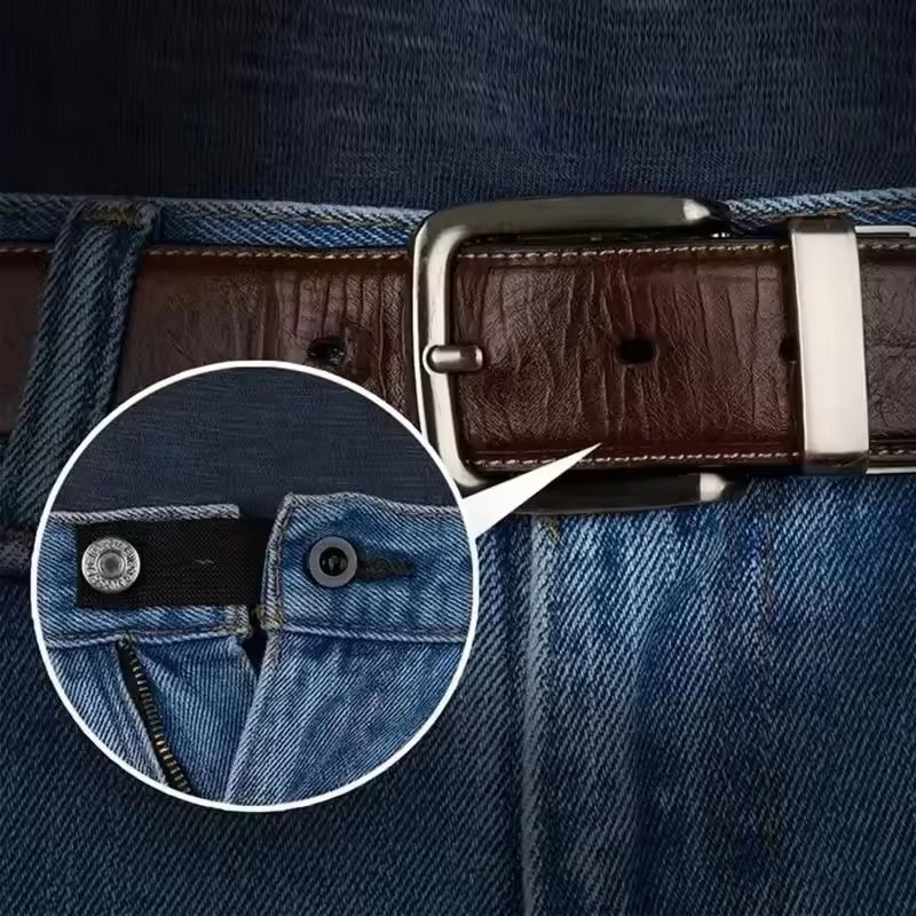 Adjustable Pant Waist Extender Set No Sew Button Hooks For Jeans And Skirts 4