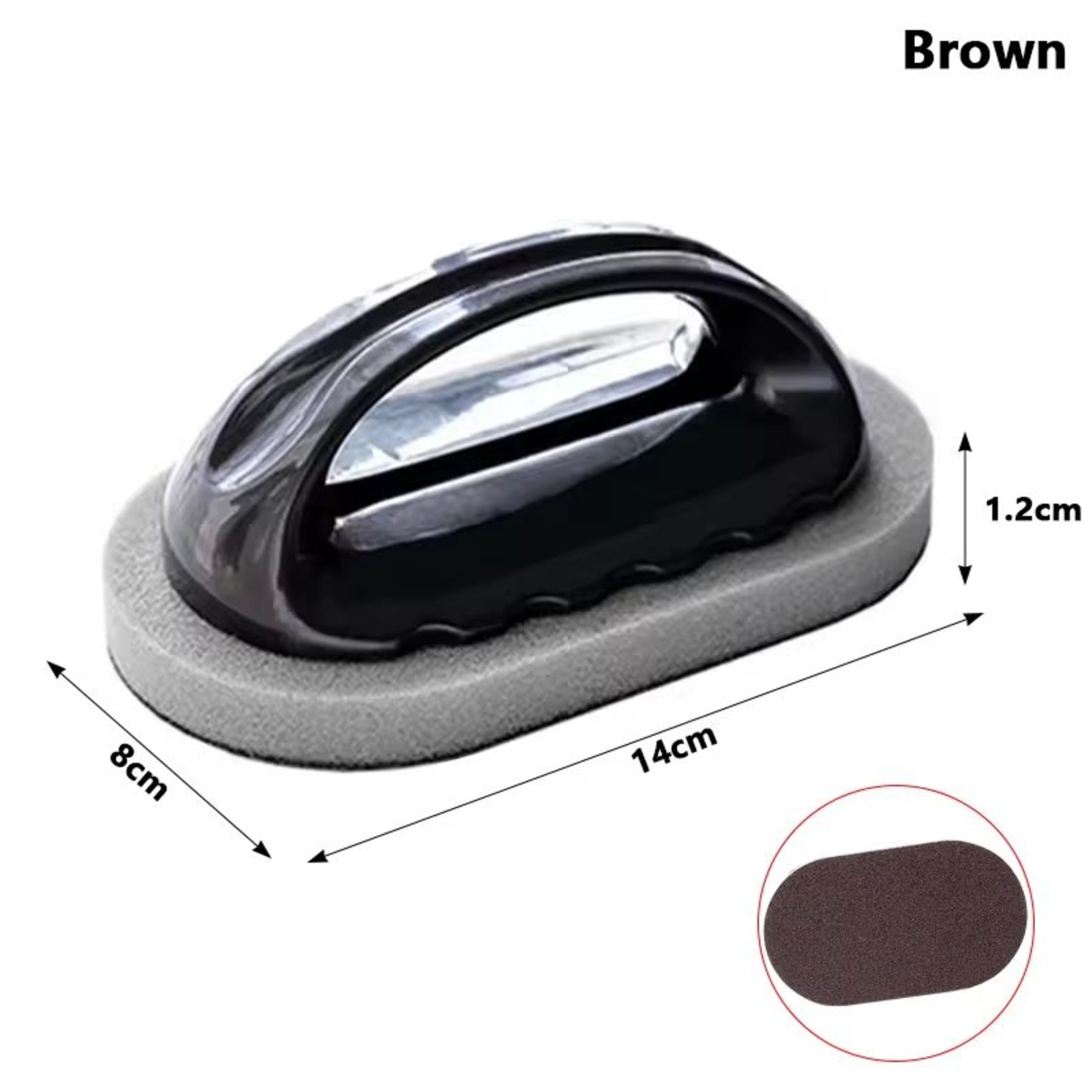 Magic Emery Sponge Brush With Handle For Deep Cleaning And Rust Removal 0