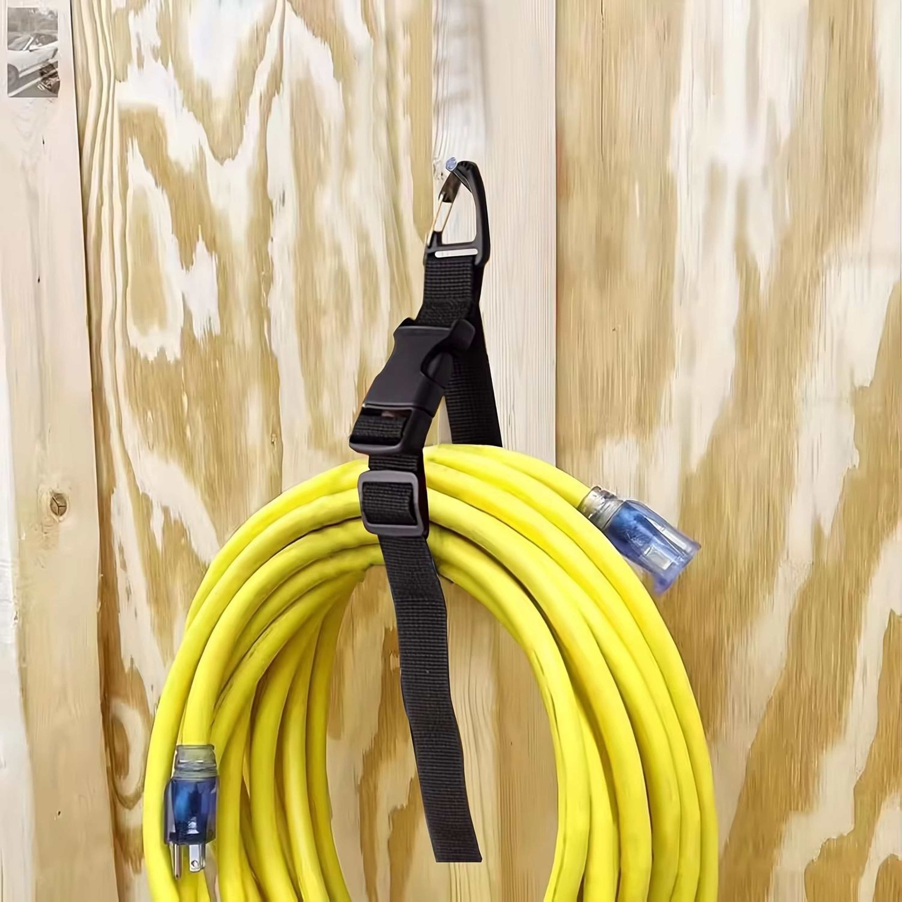 Heavy Duty Adjustable Cord Organizer Strap With 3 Axis Buckle For Garage And Workshop Storage 2