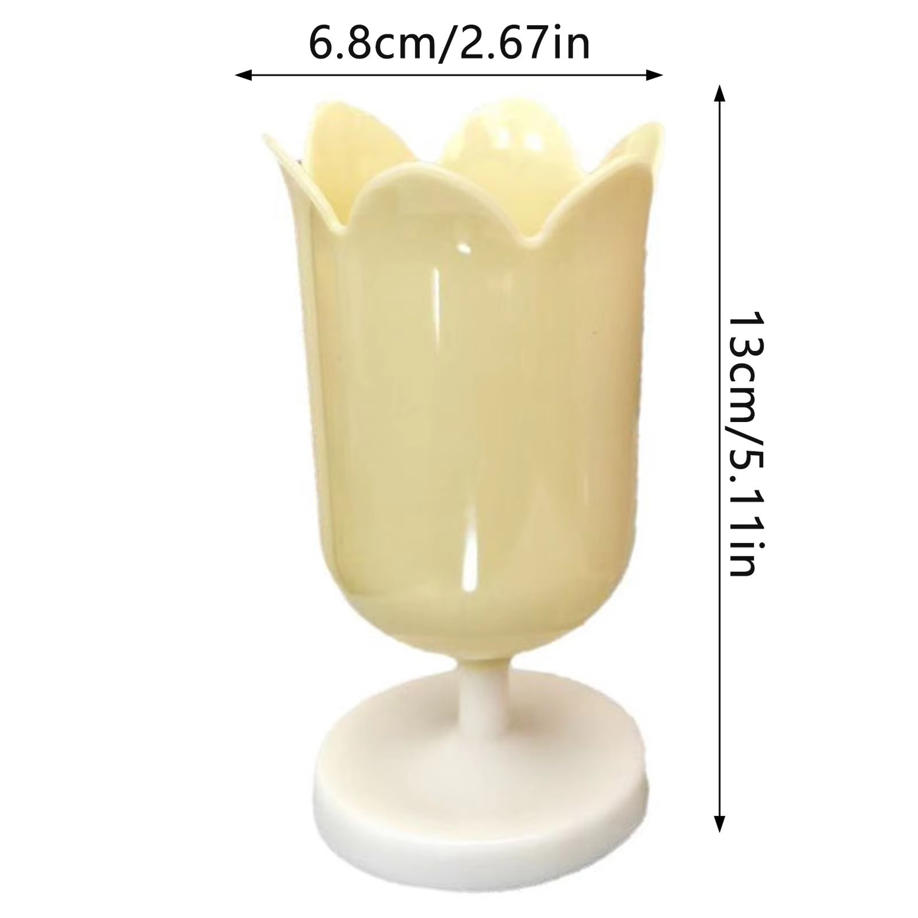 Tulip Shape Desk Organizer Pen Holder And Makeup Brush Storage Cup 5