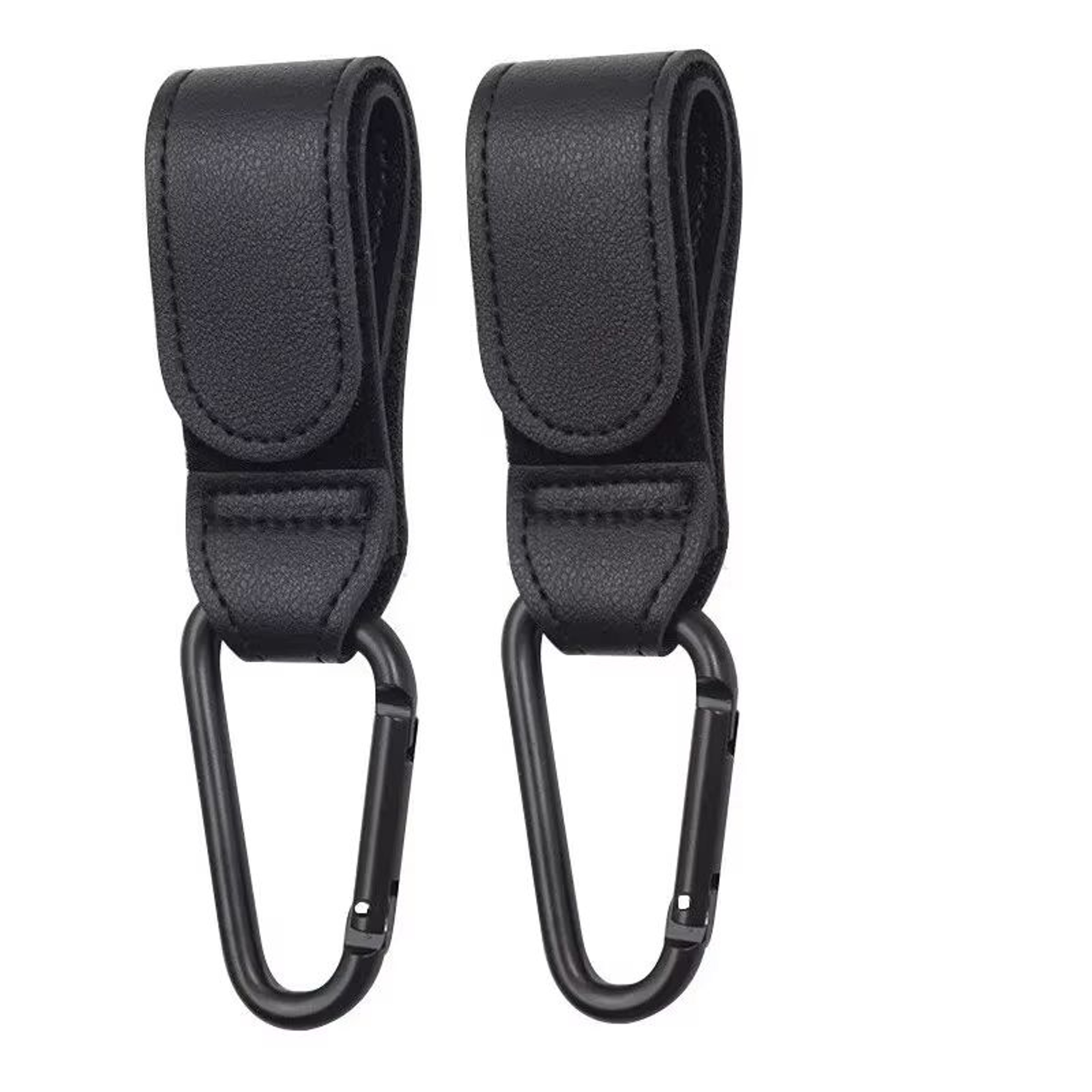 Adjustable Leather Stroller Hooks Set  Universal Diaper Bag Holder For Pram Cart  Travel 2pcs 6