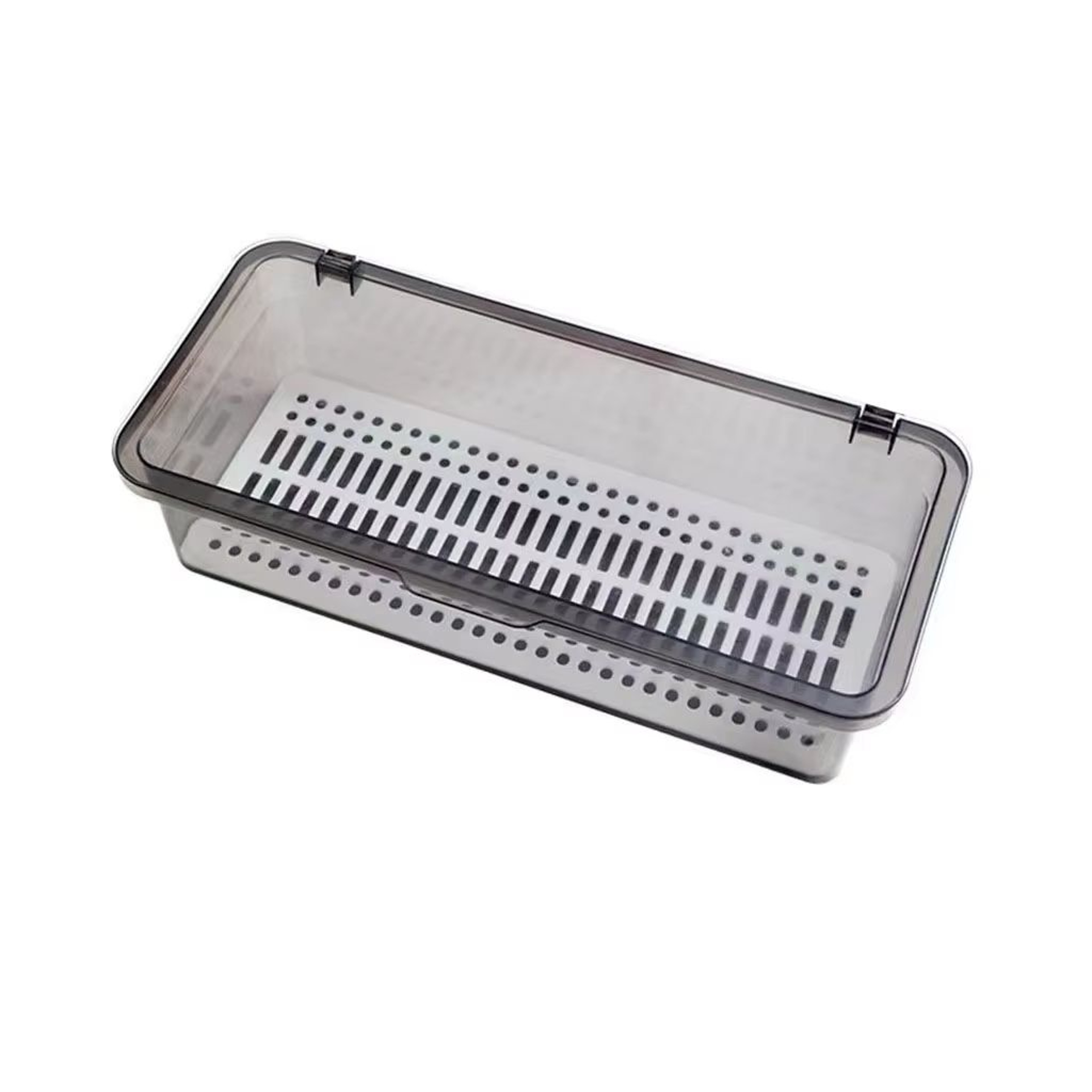 Dustproof Chopsticks And Spoon Storage Box With Drain And Lid Organizer 4