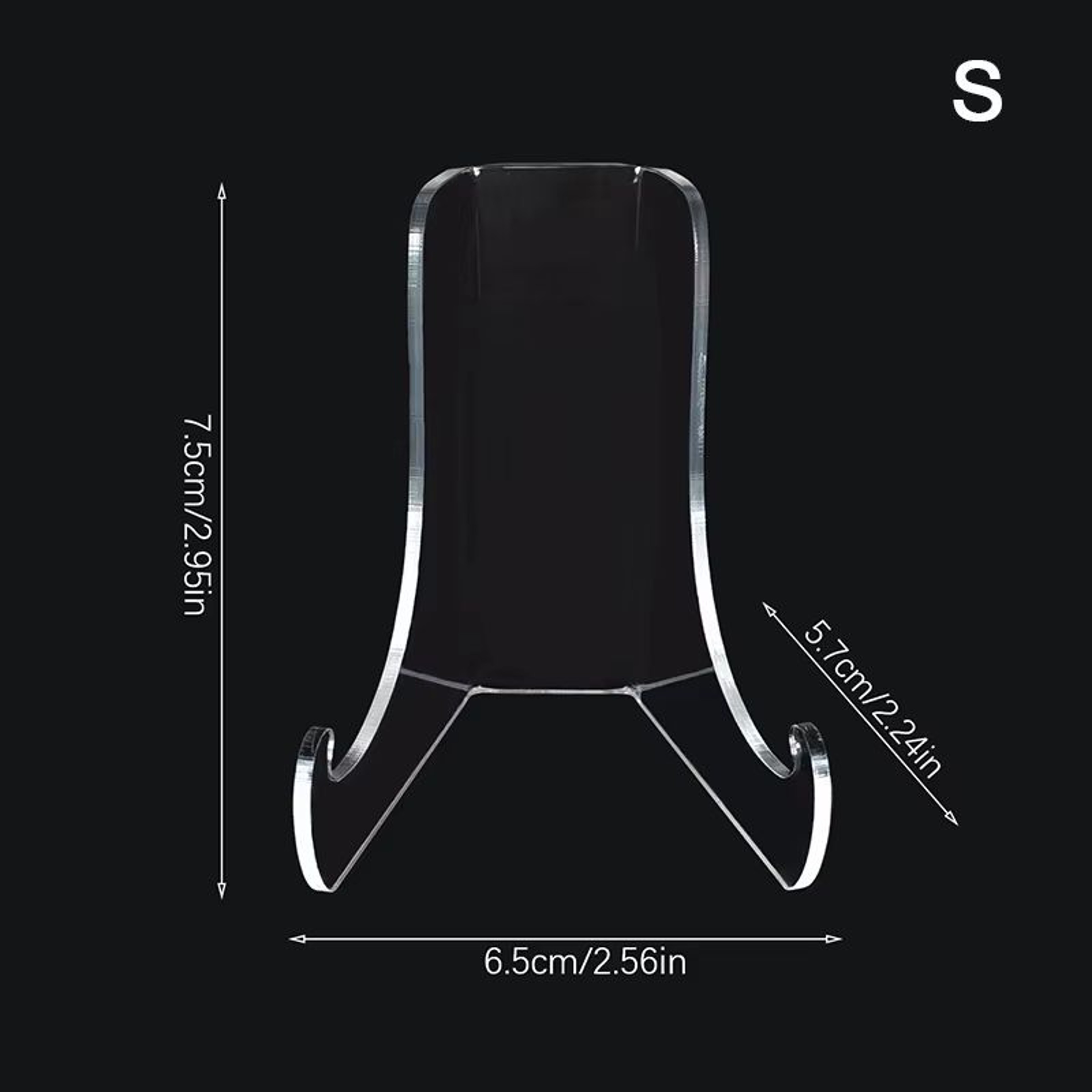 Clear Acrylic Plate Display Stand Multi Purpose Countertop Easel Holder 7