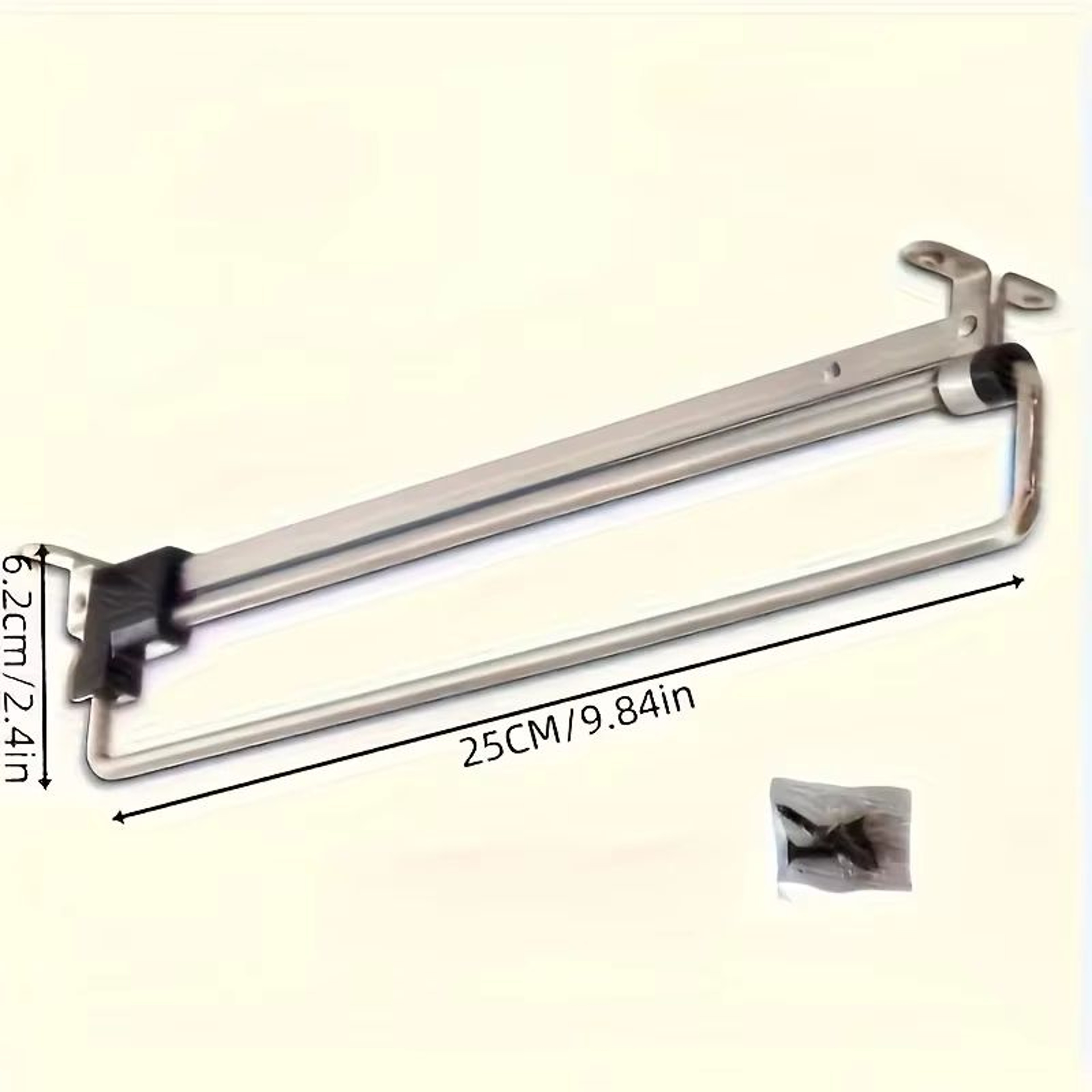 SlideRail Adjustable Foldable Pull Out Closet Rod For Wardrobe Space Saving Storage 3