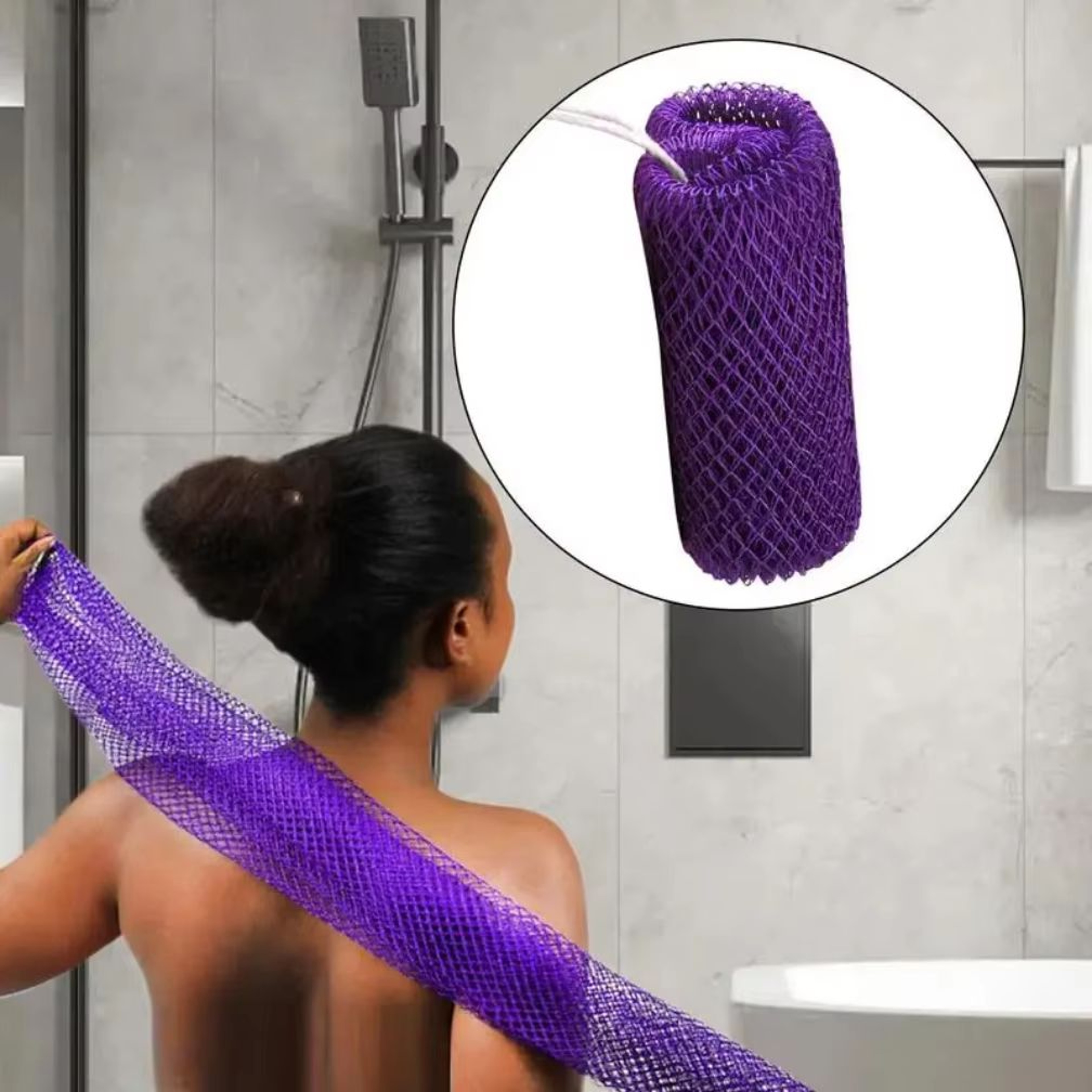 African Net Sponge Exfoliating Bath Mesh Deep Cleansing Body Scrubber 0