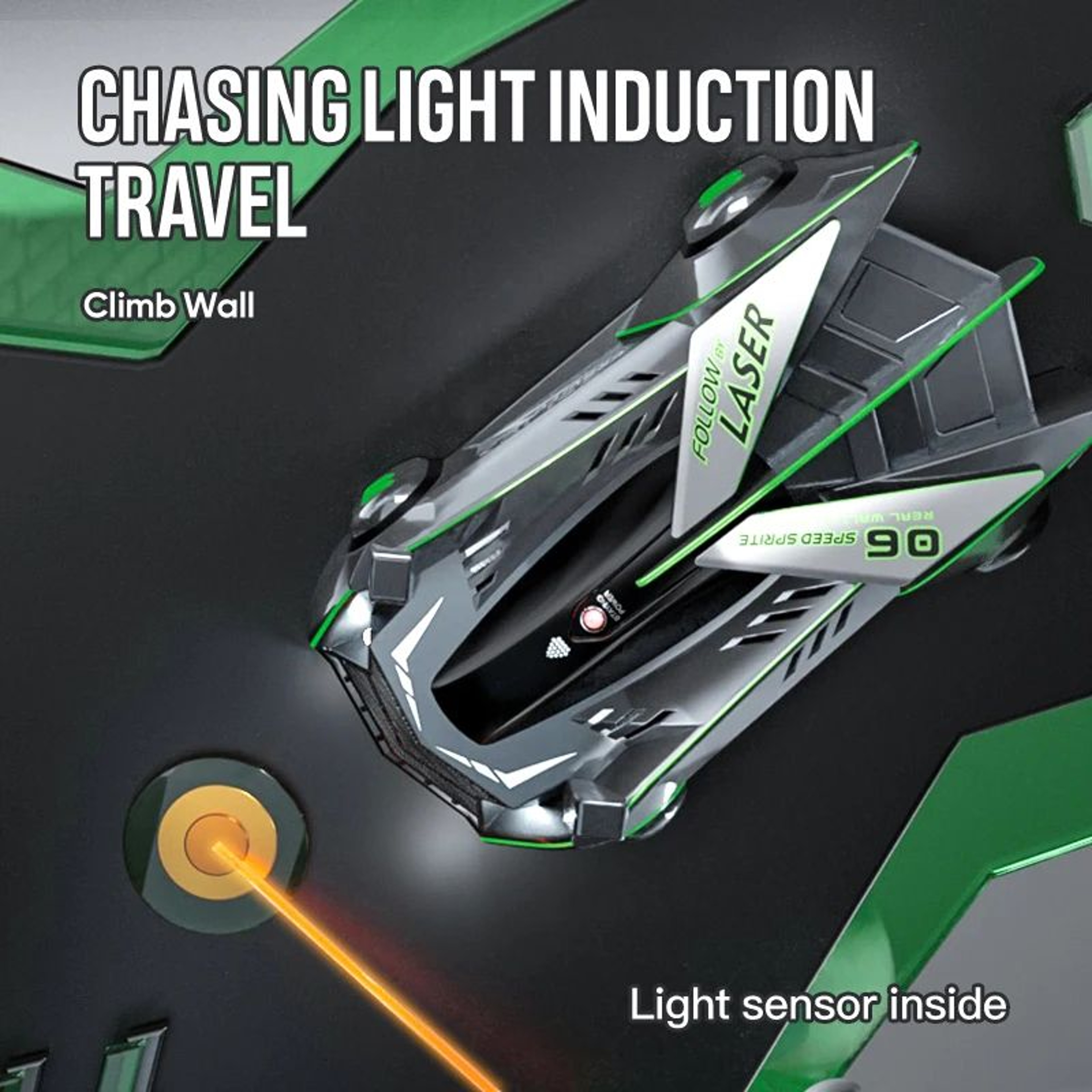 Wall Climbing RC Car Light Chasing Remote Control Anti Gravity Racing Toy 2