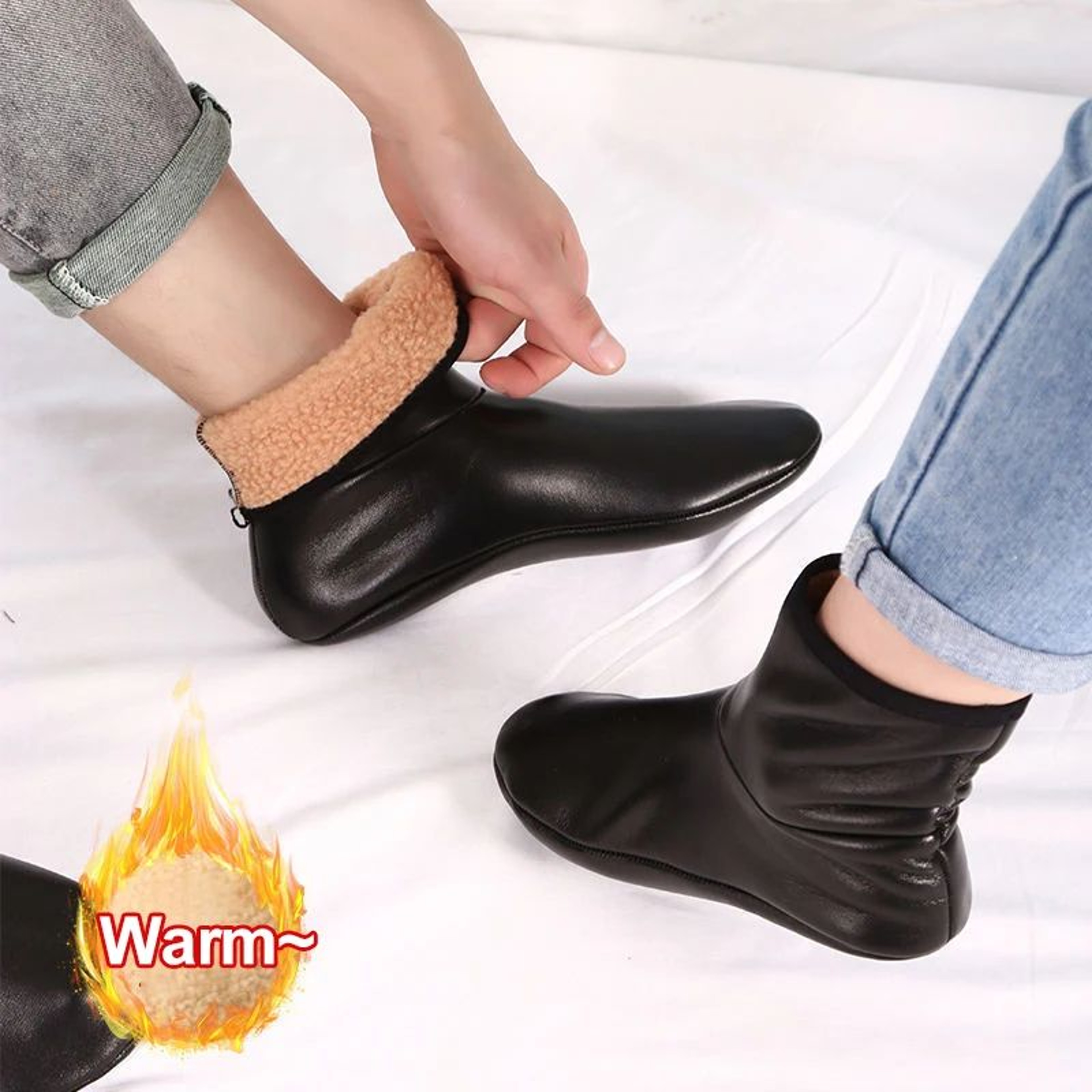 Thermal Plush Winter Socks For Men And Women Anti Slip Indoor Outdoor Cold Weather Socks 3