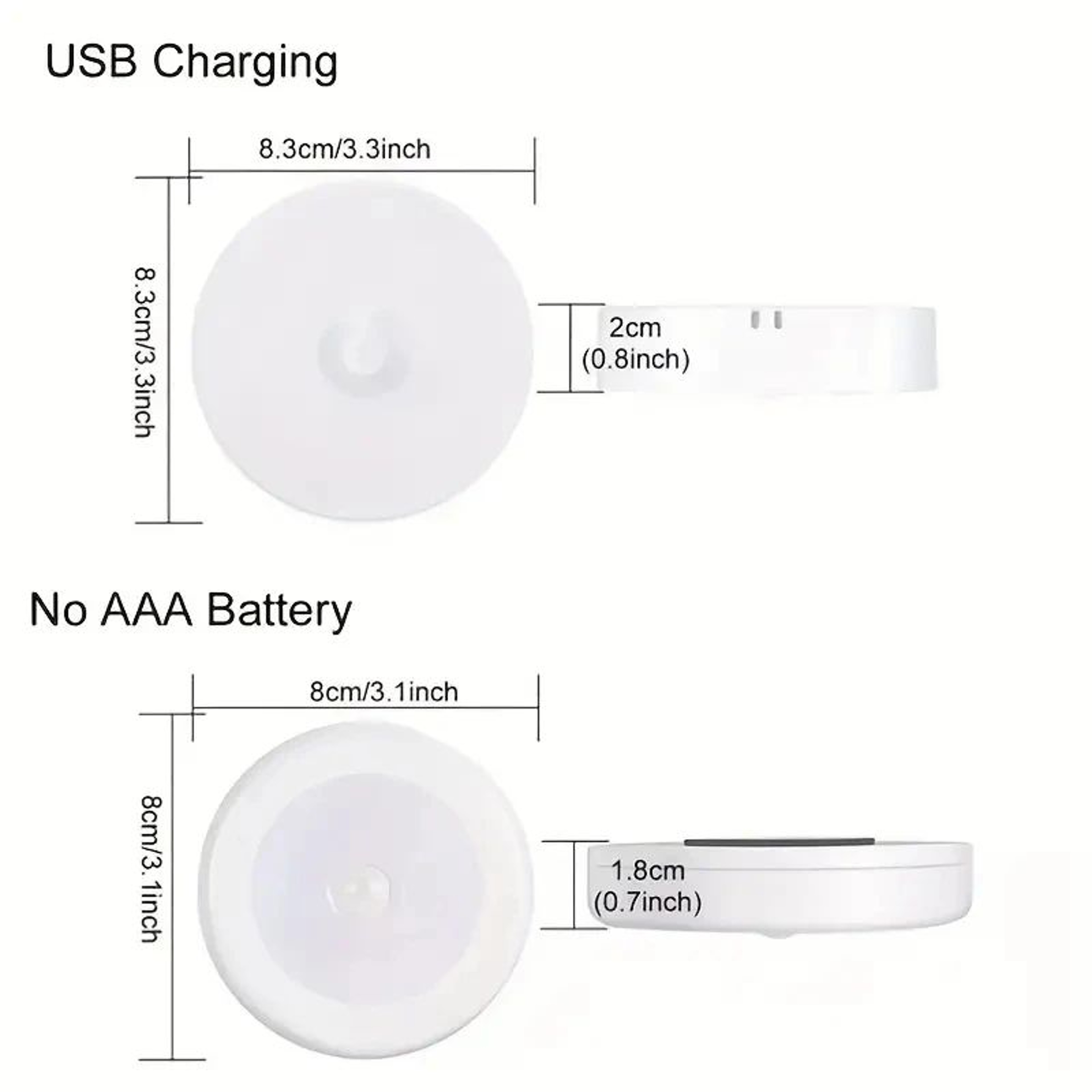 Wireless Motion Sensor Night Light LED Auto On Off Closet And Stair Light 2