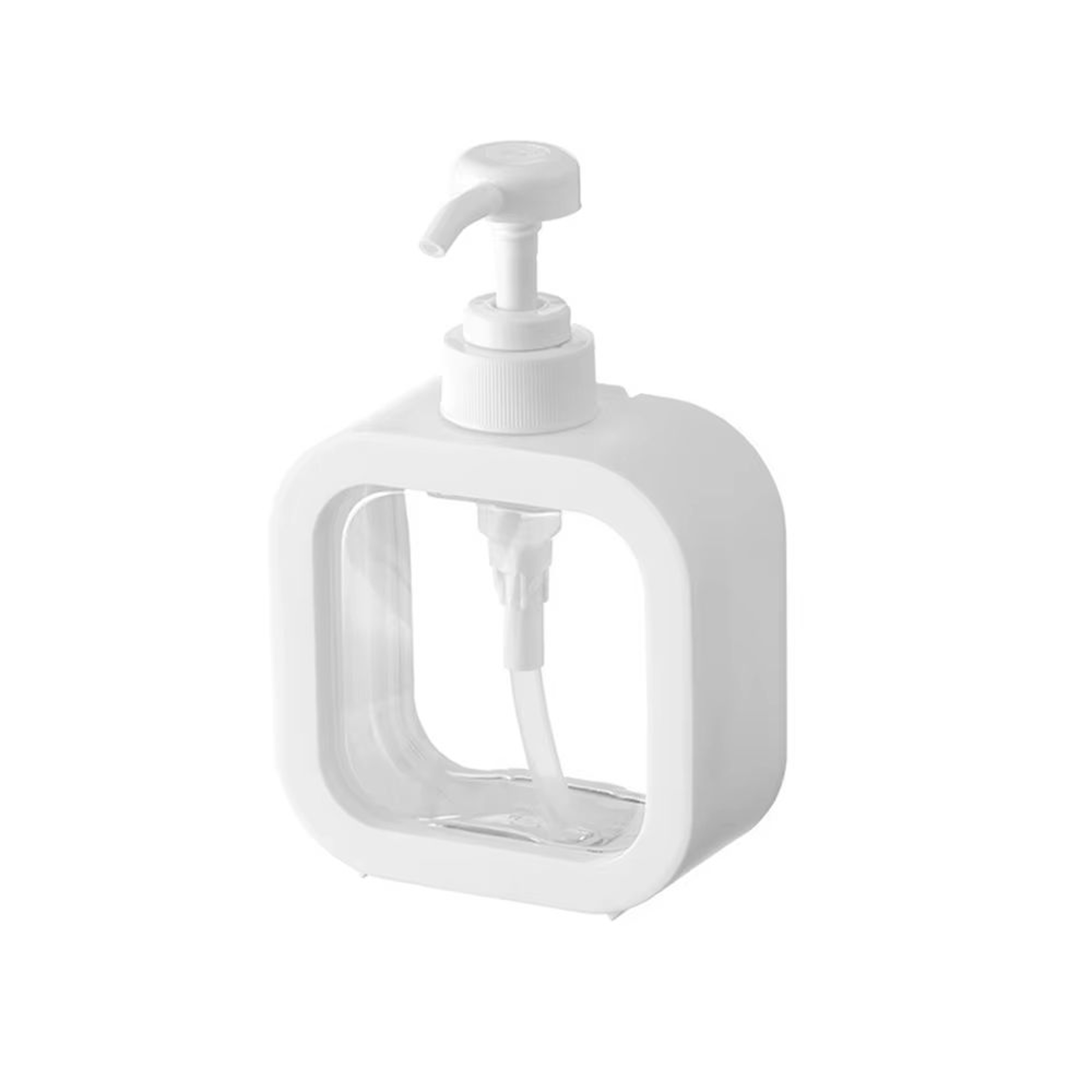 Large Capacity Transparent Soap Dispenser Bottle Leakproof Press Pump Refillable Container 6