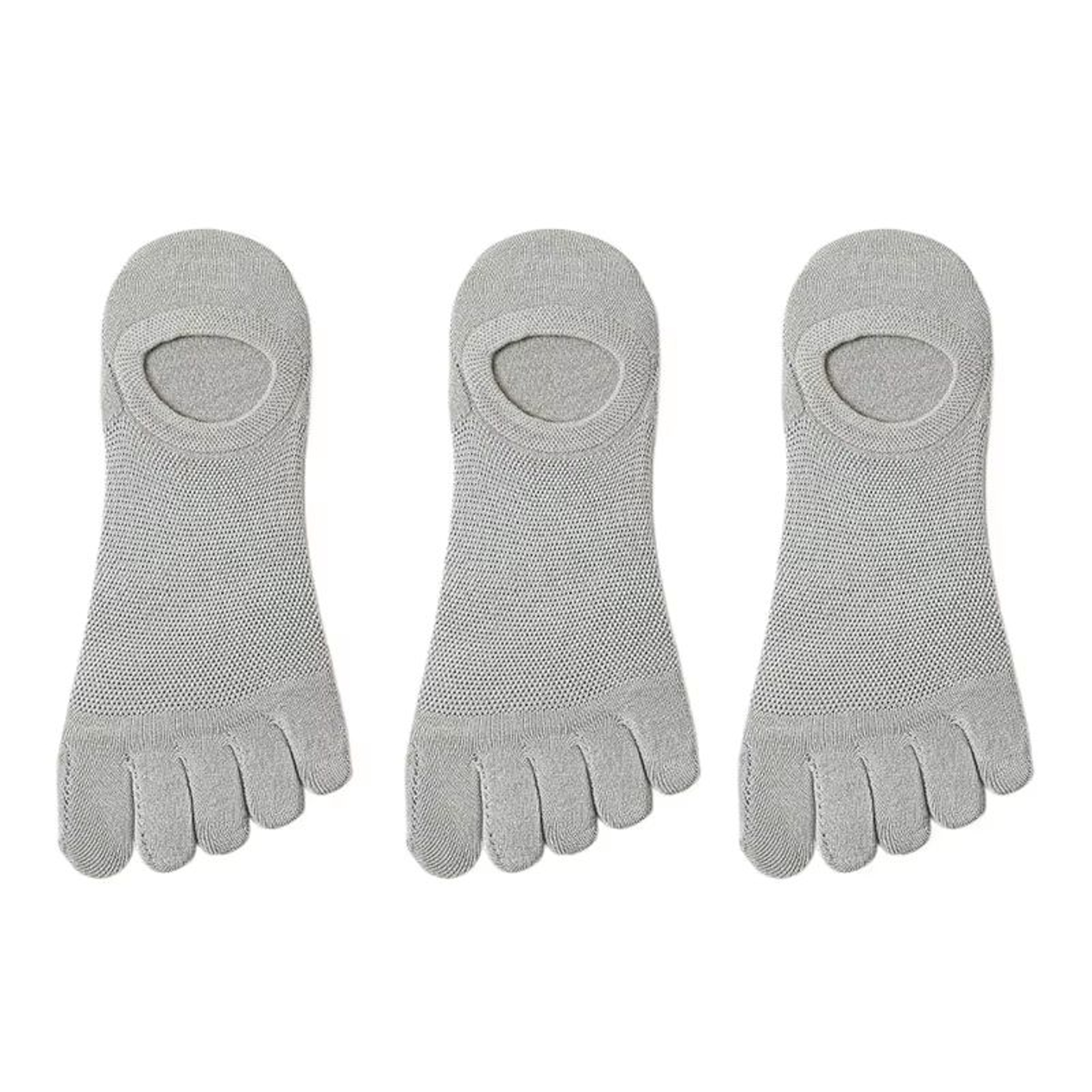 Mens Five Toe Socks Breathable Sweat Absorbing Odor Resistant Finger Socks Set 7
