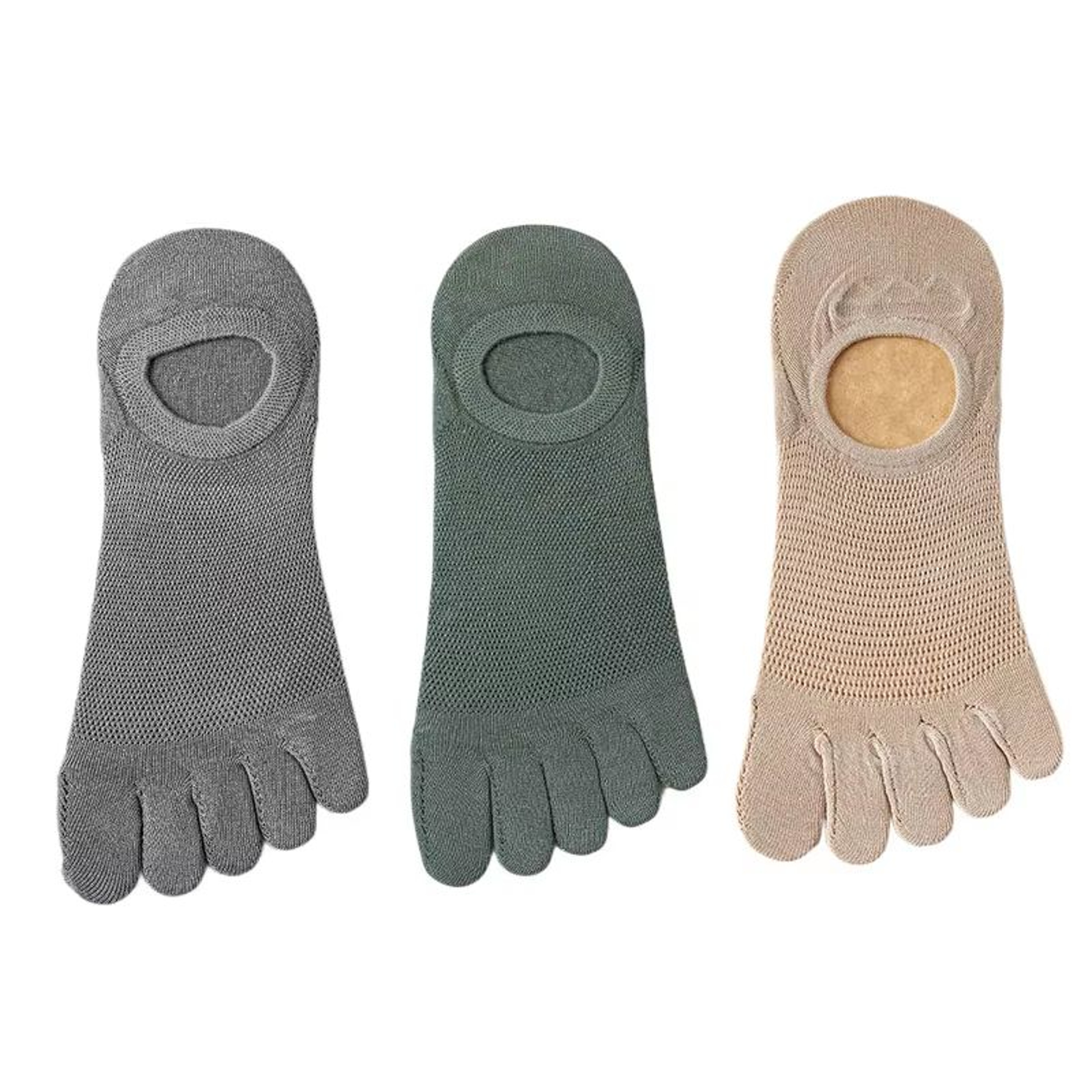 Mens Five Toe Socks Breathable Sweat Absorbing Odor Resistant Finger Socks Set 17