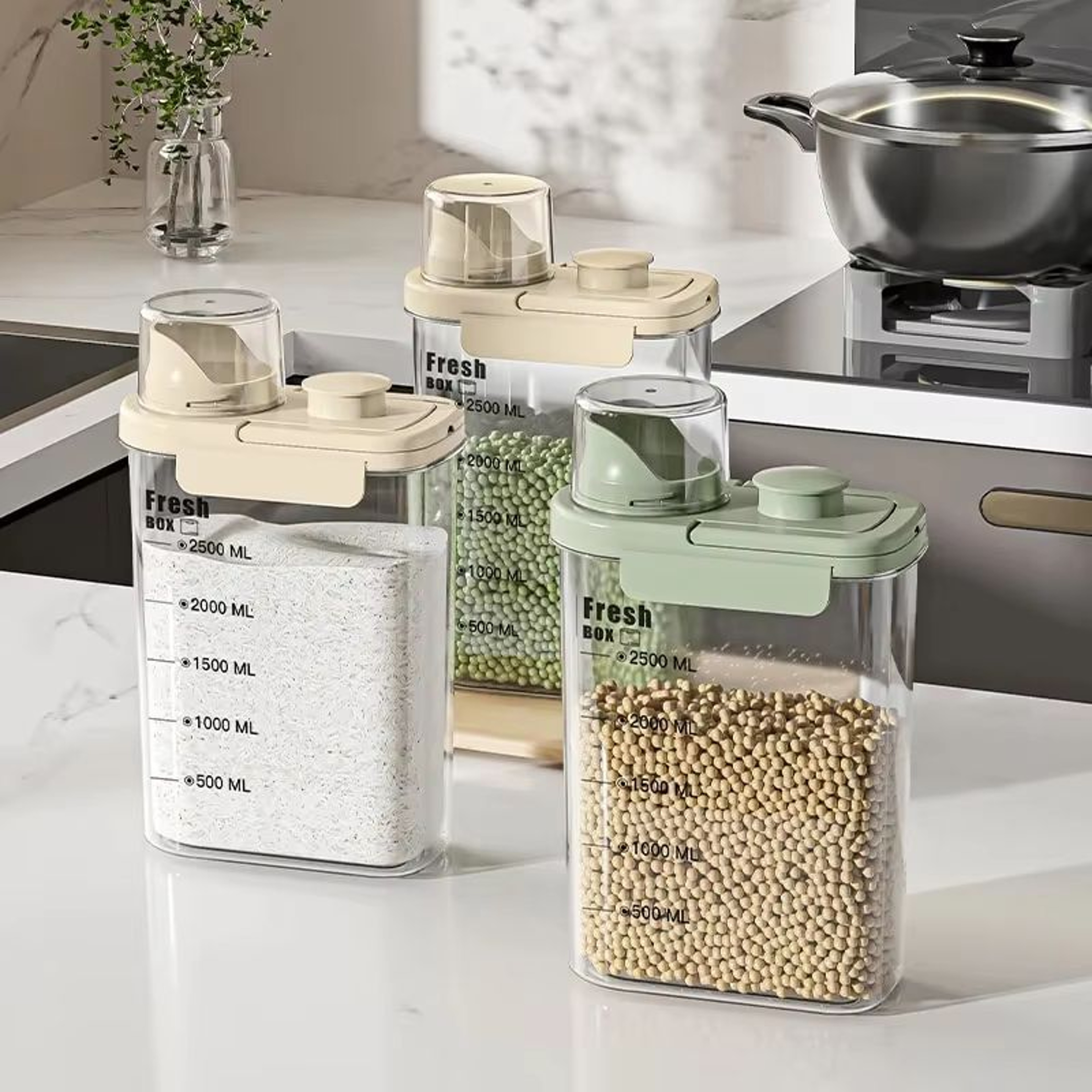 Airtight Grain Storage Container Large Capacity Moisture Proof Sealed Food Tank 1