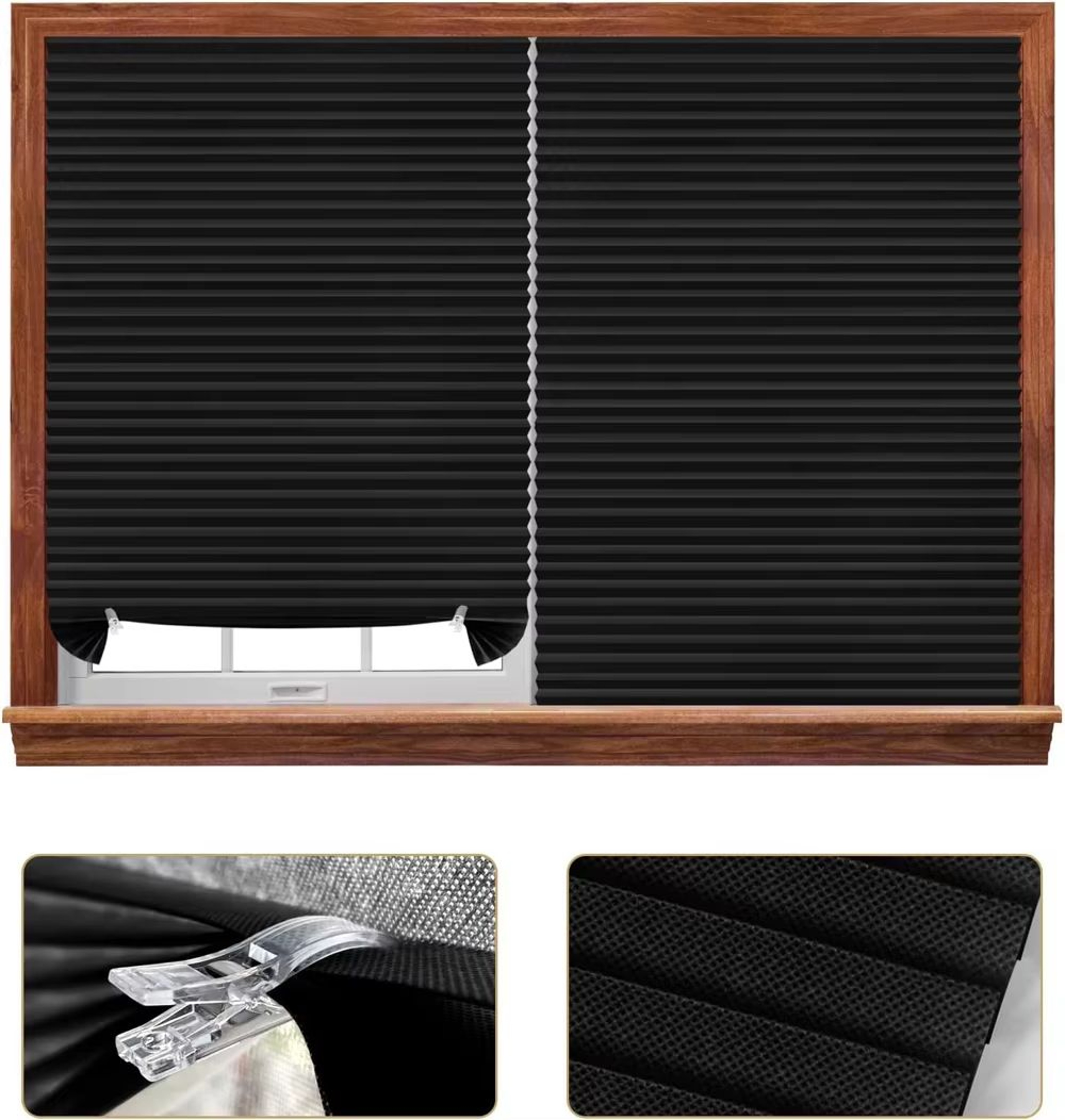 Self Adhesive Pleated Window Blinds Half Curtain For Bathroom Balcony And Living Room Privacy Shade 3
