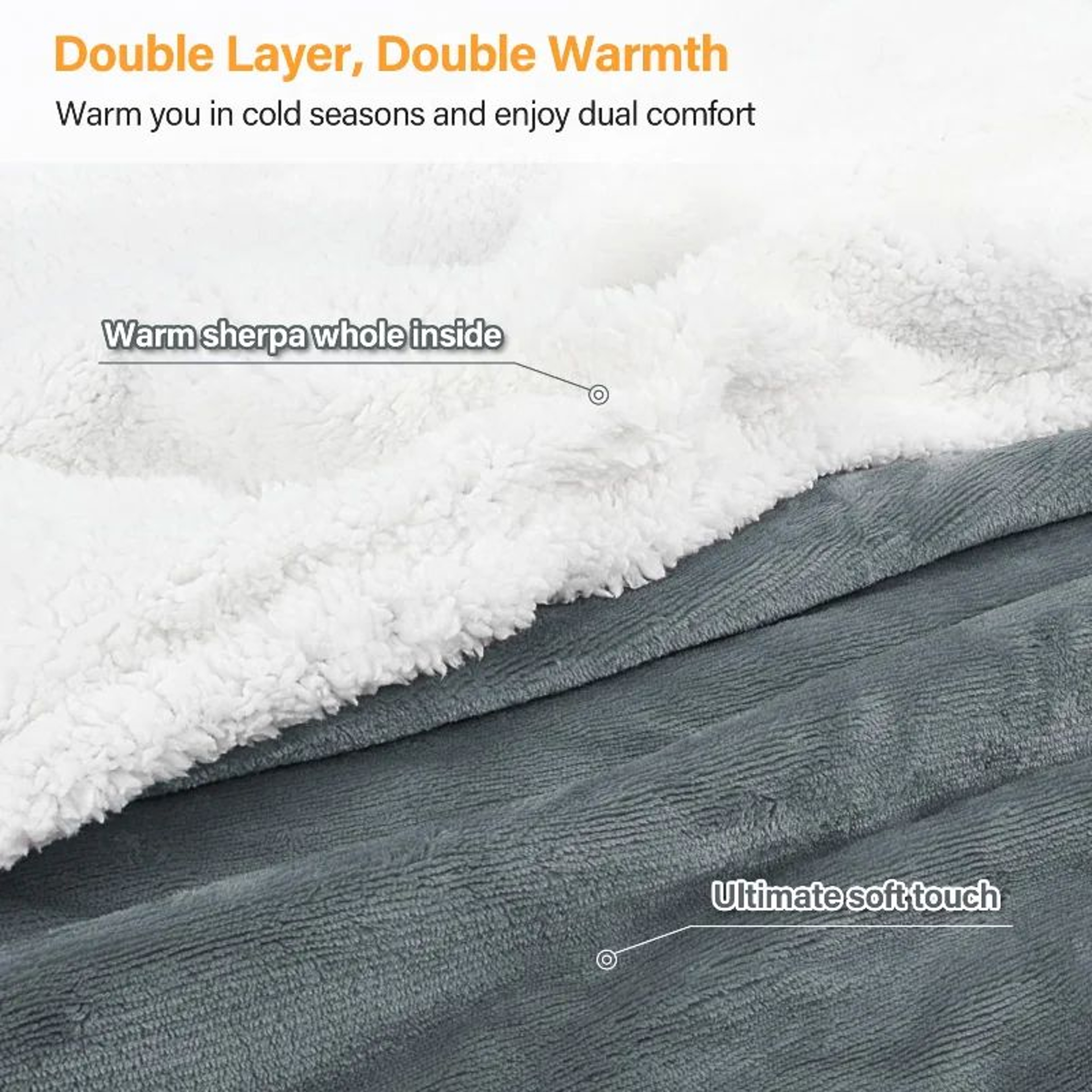 Oversized Reversible Flannel Wearable Blanket Hoodie With Pocket For Cozy Winter Comfort 4