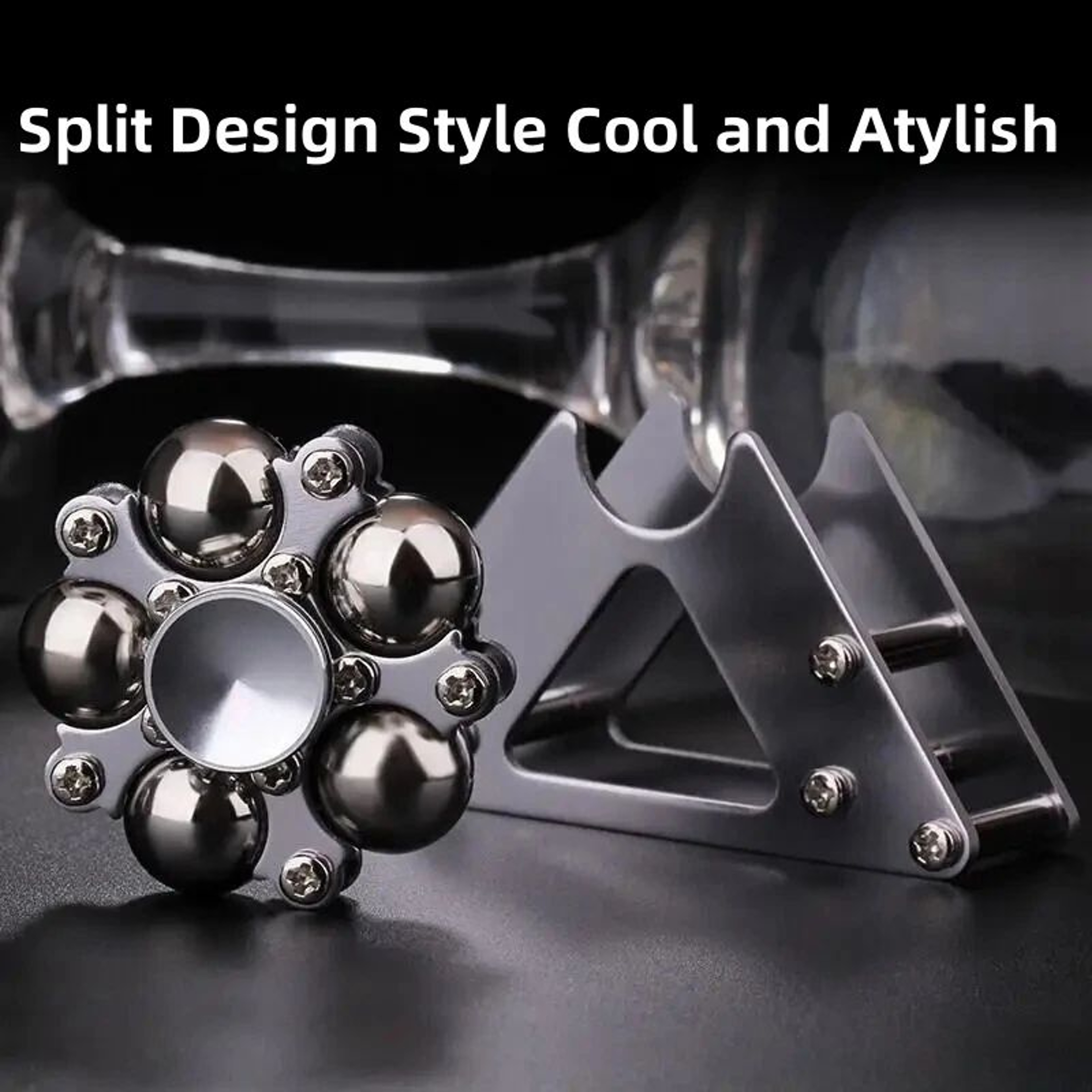 Metal Fingertip Gyroscopic Wheel Spinner Mechanical Desk Toy Stress Relief EDC Gadget 2