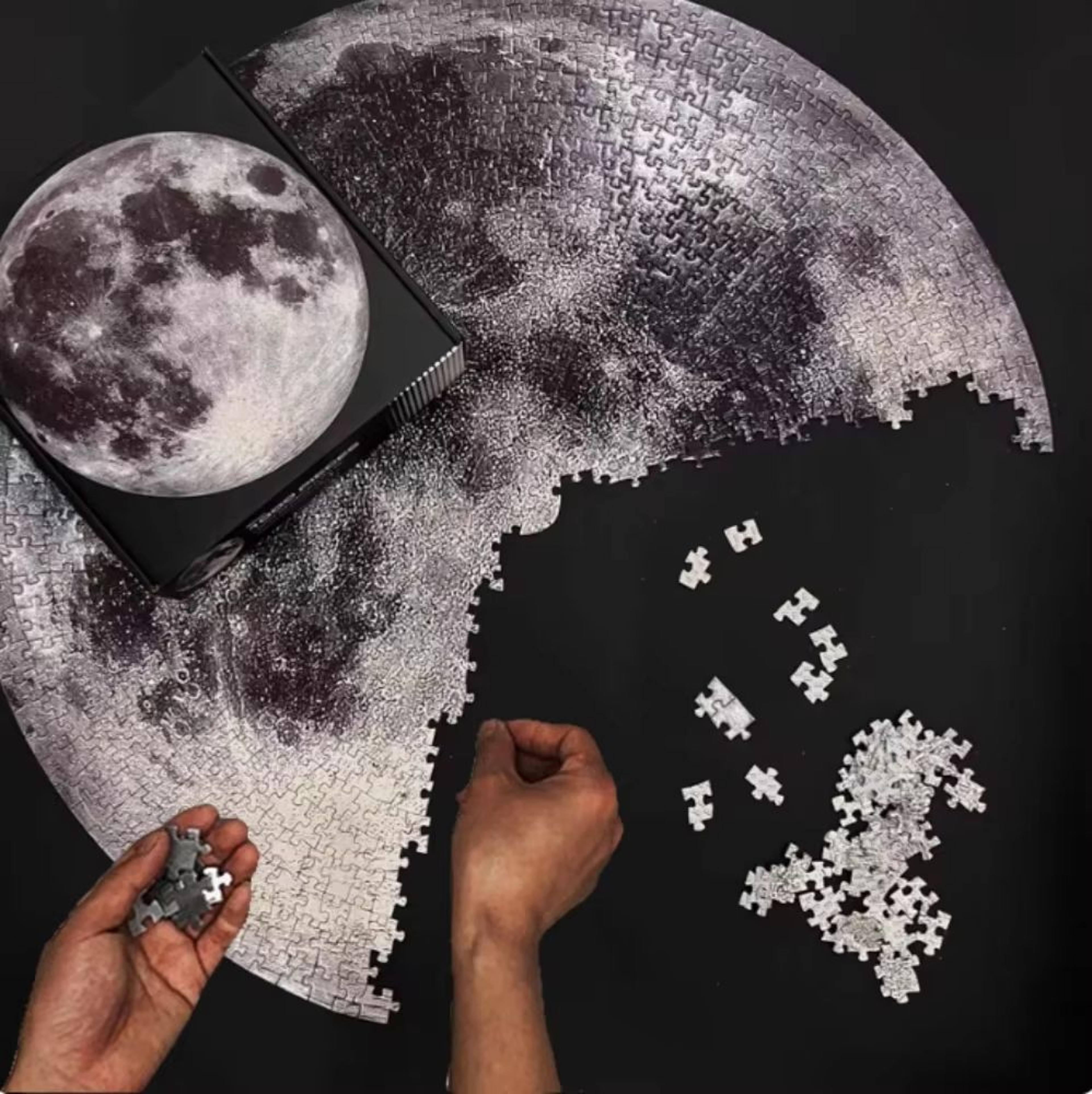 1000 Piece Space Moon Earth Puzzle Matte Finish Giant Galaxy Wall Art Jigsaw 0