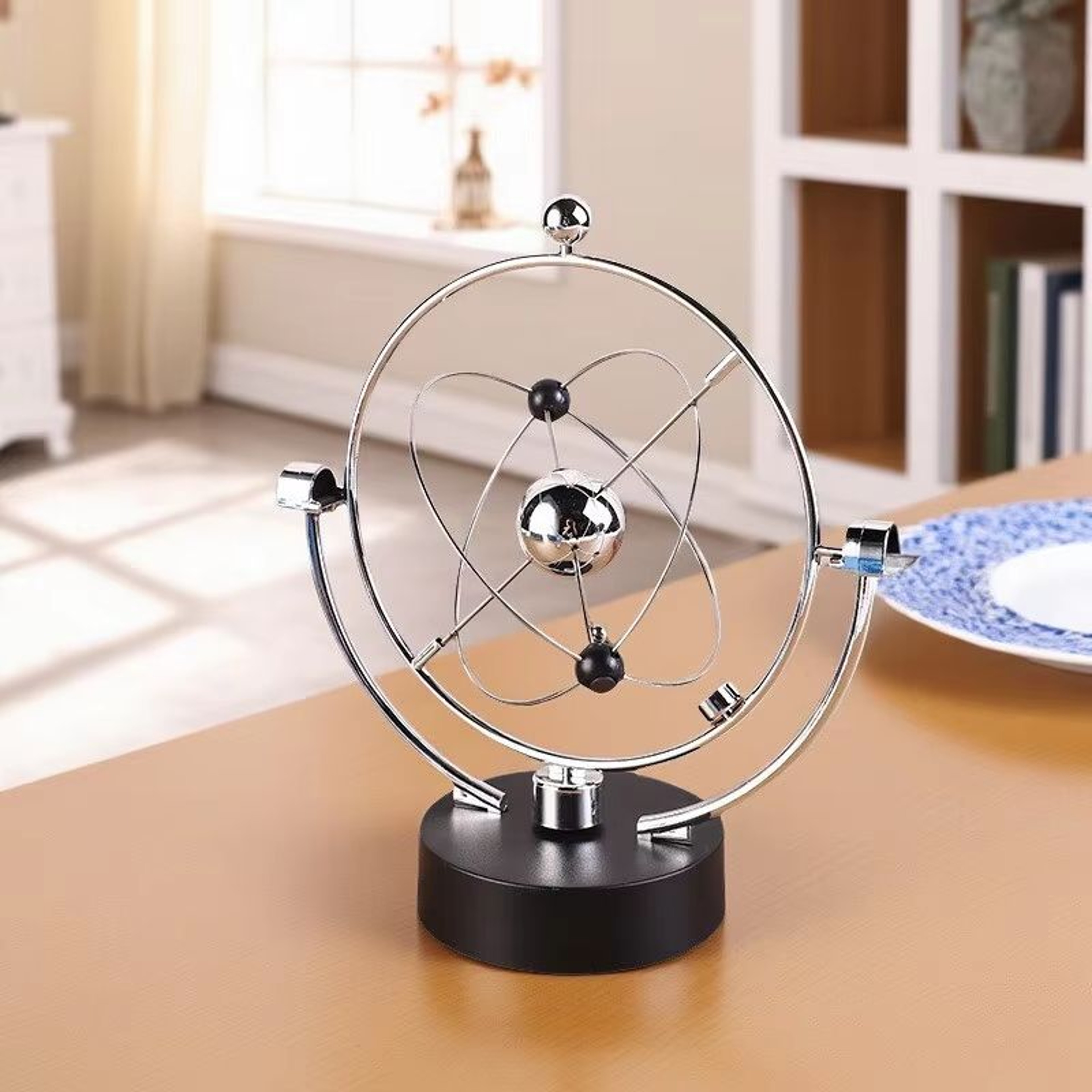 Celestial Newton Pendulum Balance Balls Perpetual Motion Desk Toy Stress Relief Decor 0