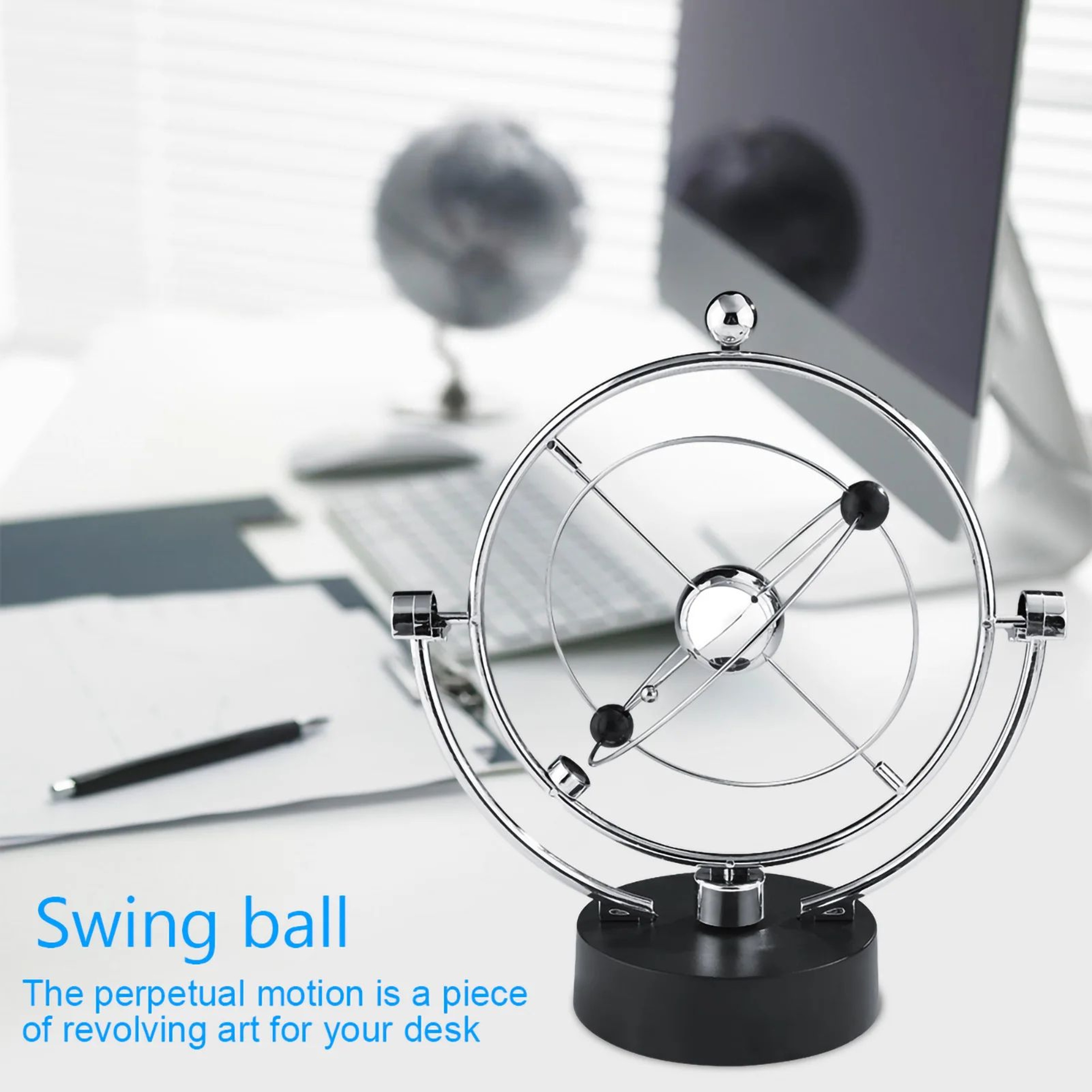 Celestial Newton Pendulum Balance Balls Perpetual Motion Desk Toy Stress Relief Decor 3