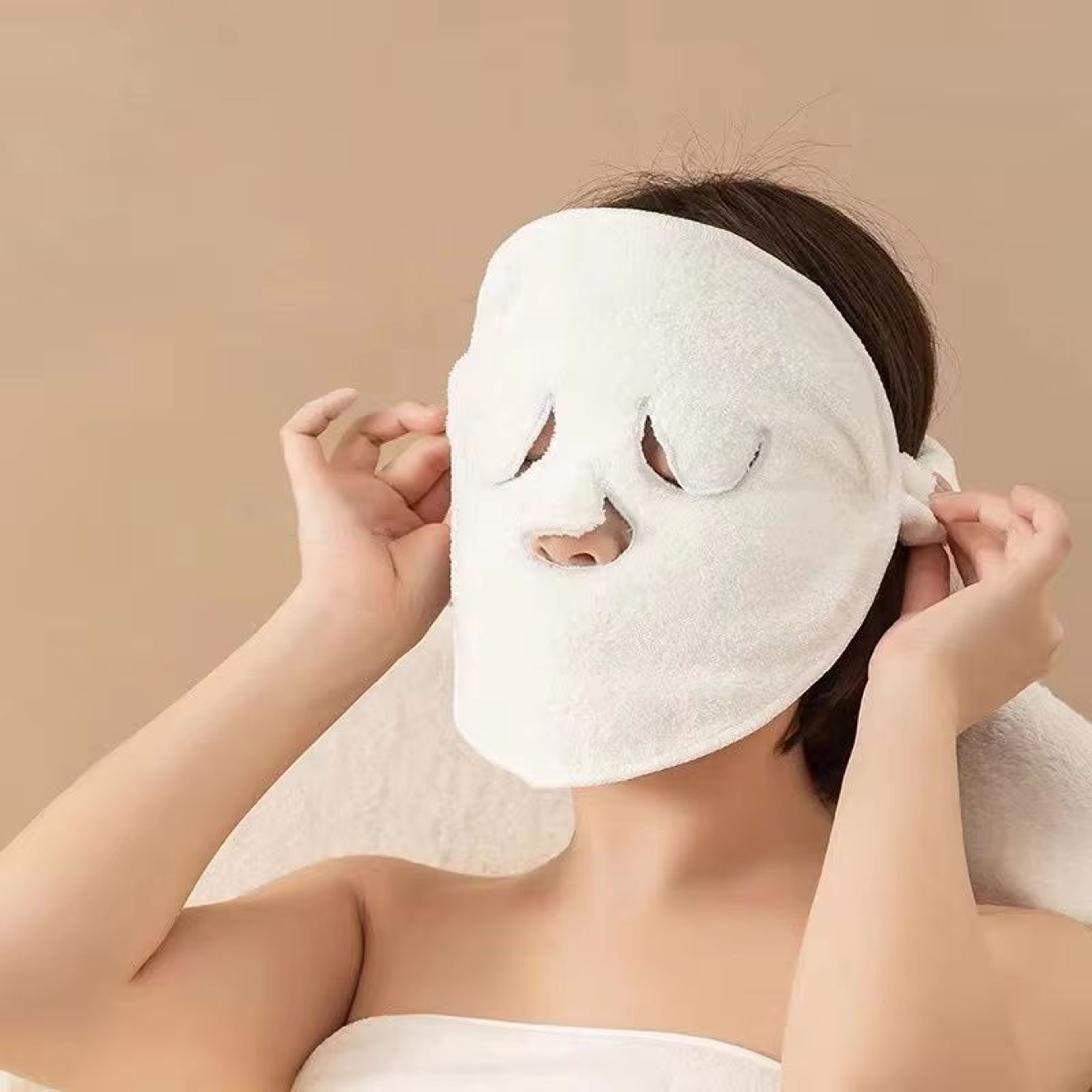 Thick Facial Towel For Hot  Cold Compress Reusable Beauty Face Cloth 0