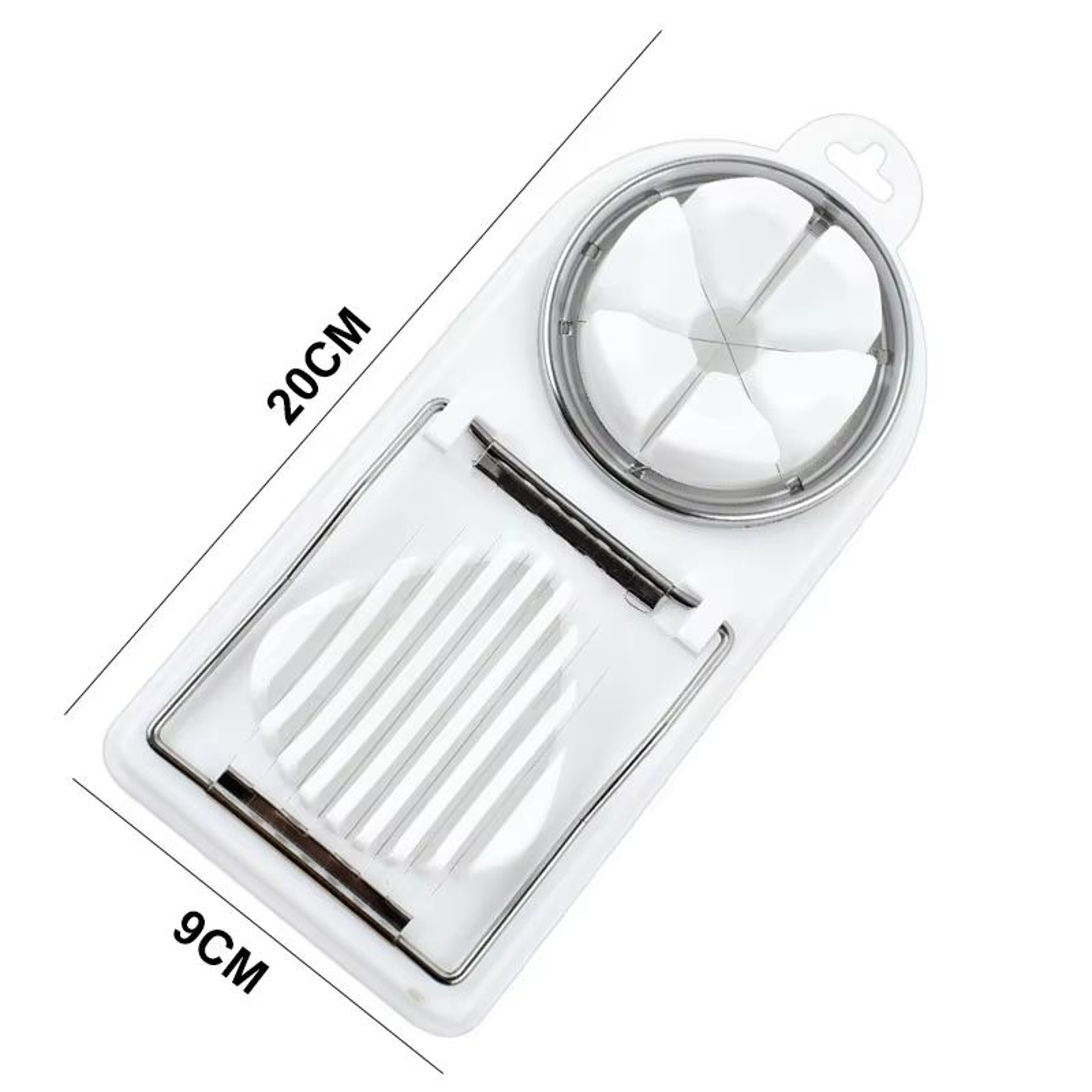 2 In 1 Stainless Steel Egg Slicer For Hard Boiled Eggs And Soft Fruits 4