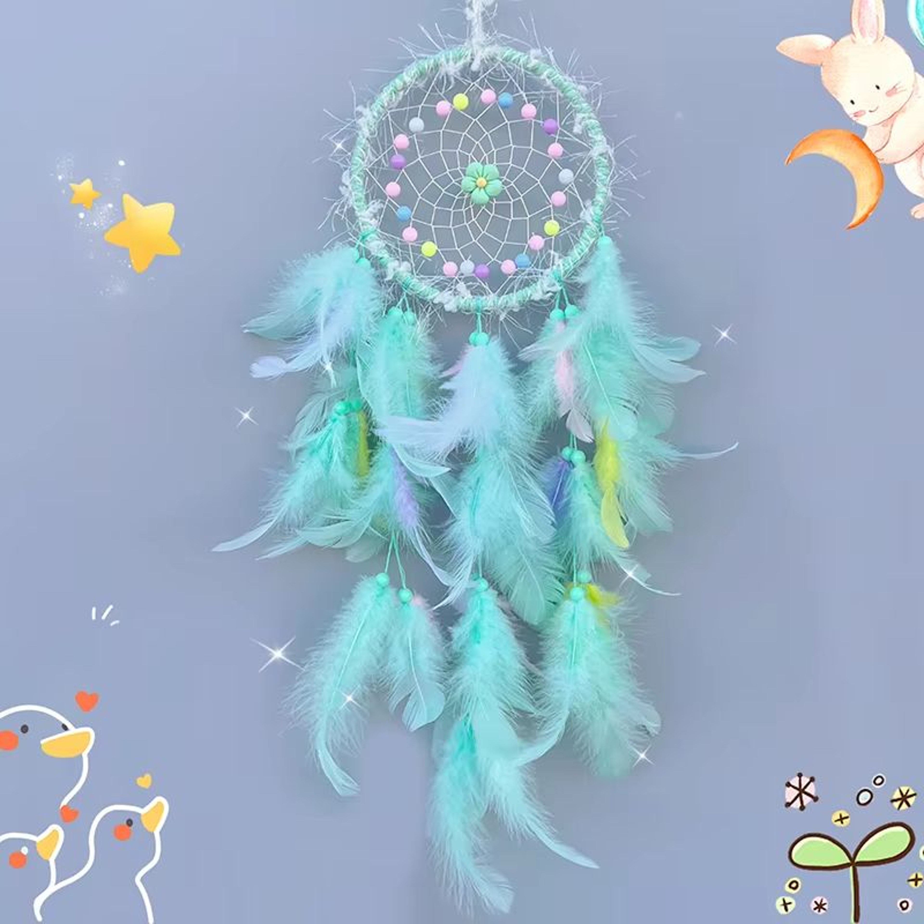 Handmade Dream Catcher Wind Chimes Hanging Decor For Bedroom And Home 2