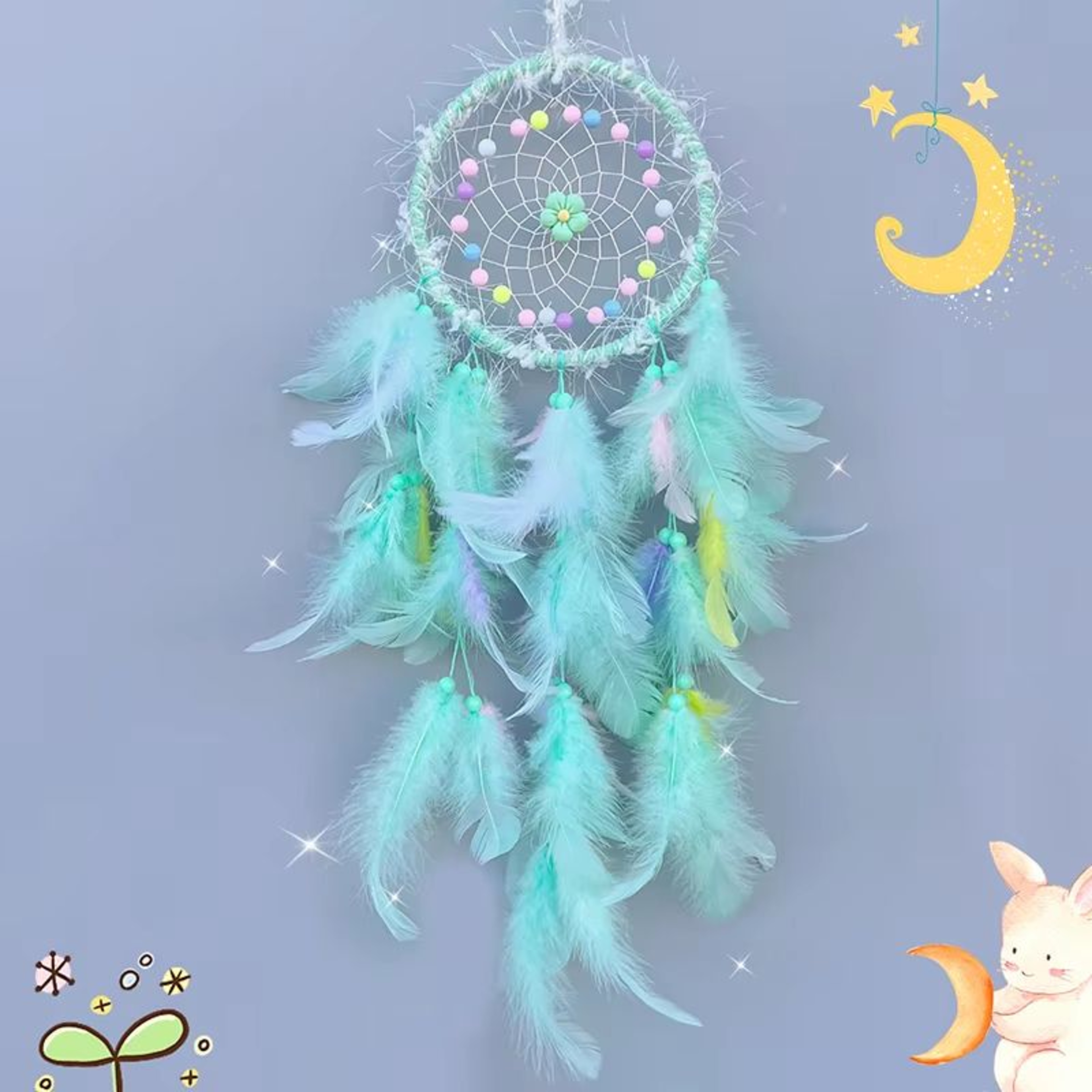 Handmade Dream Catcher Wind Chimes Hanging Decor For Bedroom And Home 7