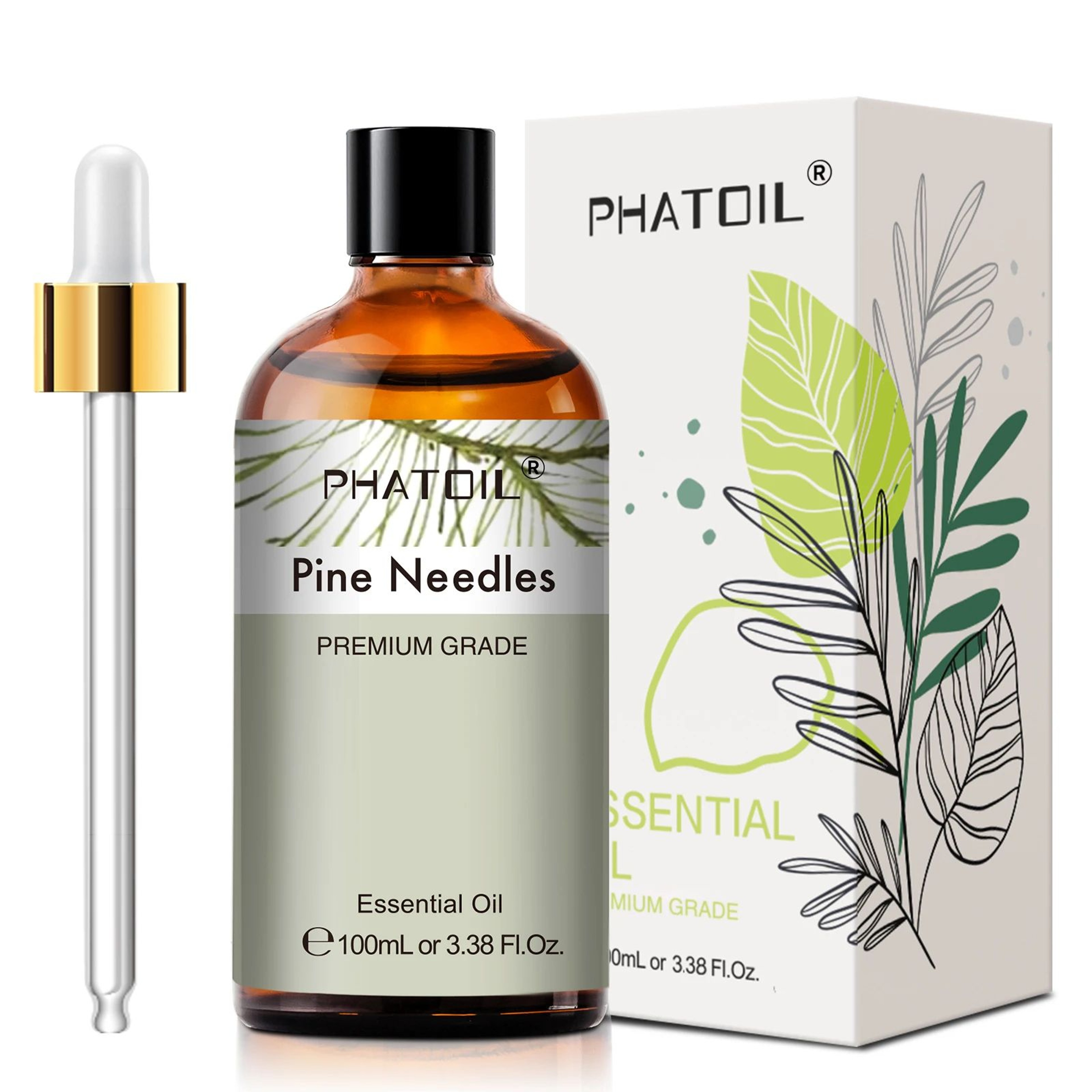 PHATOIL 100ml Essential Oil Set  Eucalyptus Lavender Vanilla Jasmine Lemon  Bergamot For Aromathera 15