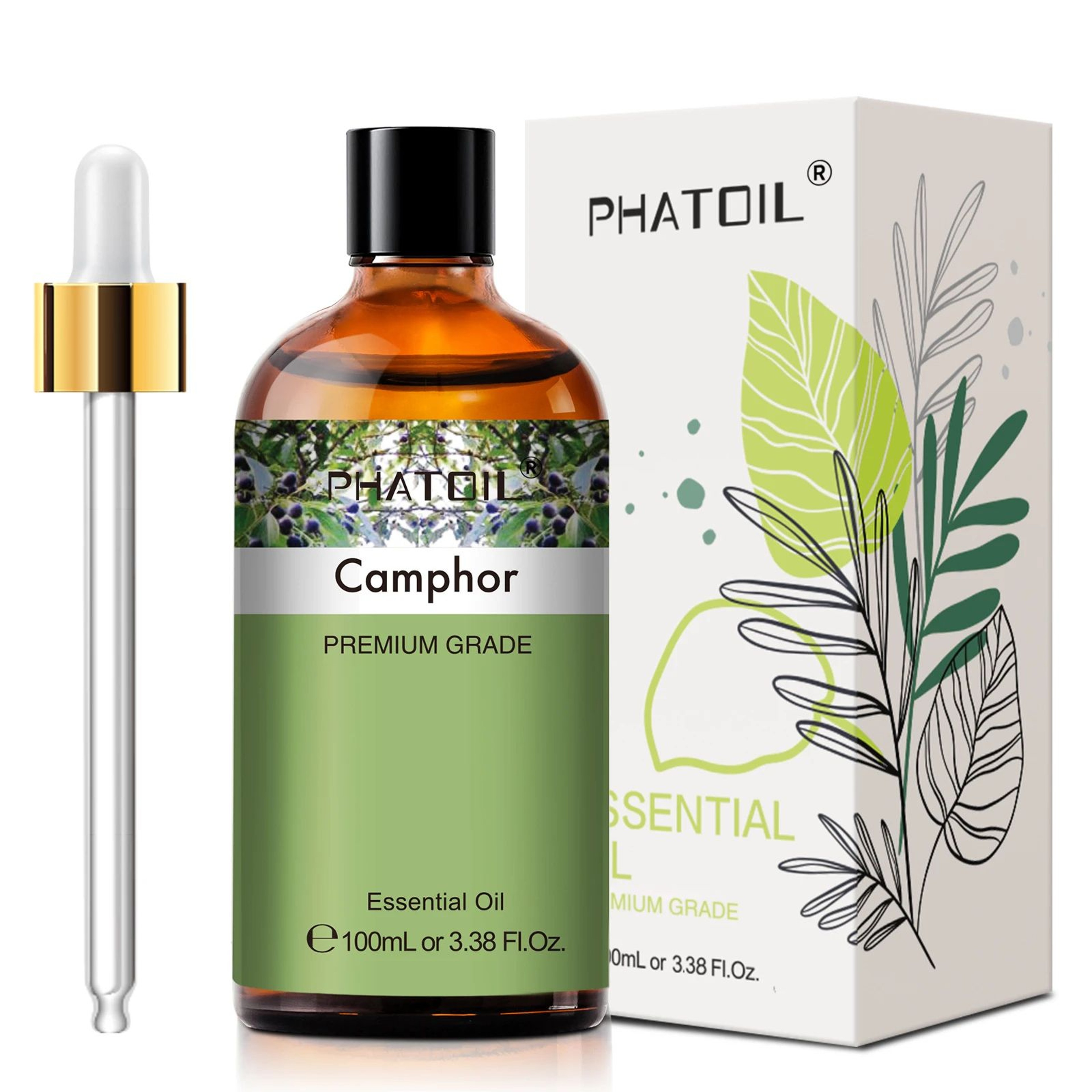 PHATOIL 100ml Essential Oil Set  Eucalyptus Lavender Vanilla Jasmine Lemon  Bergamot For Aromathera 17