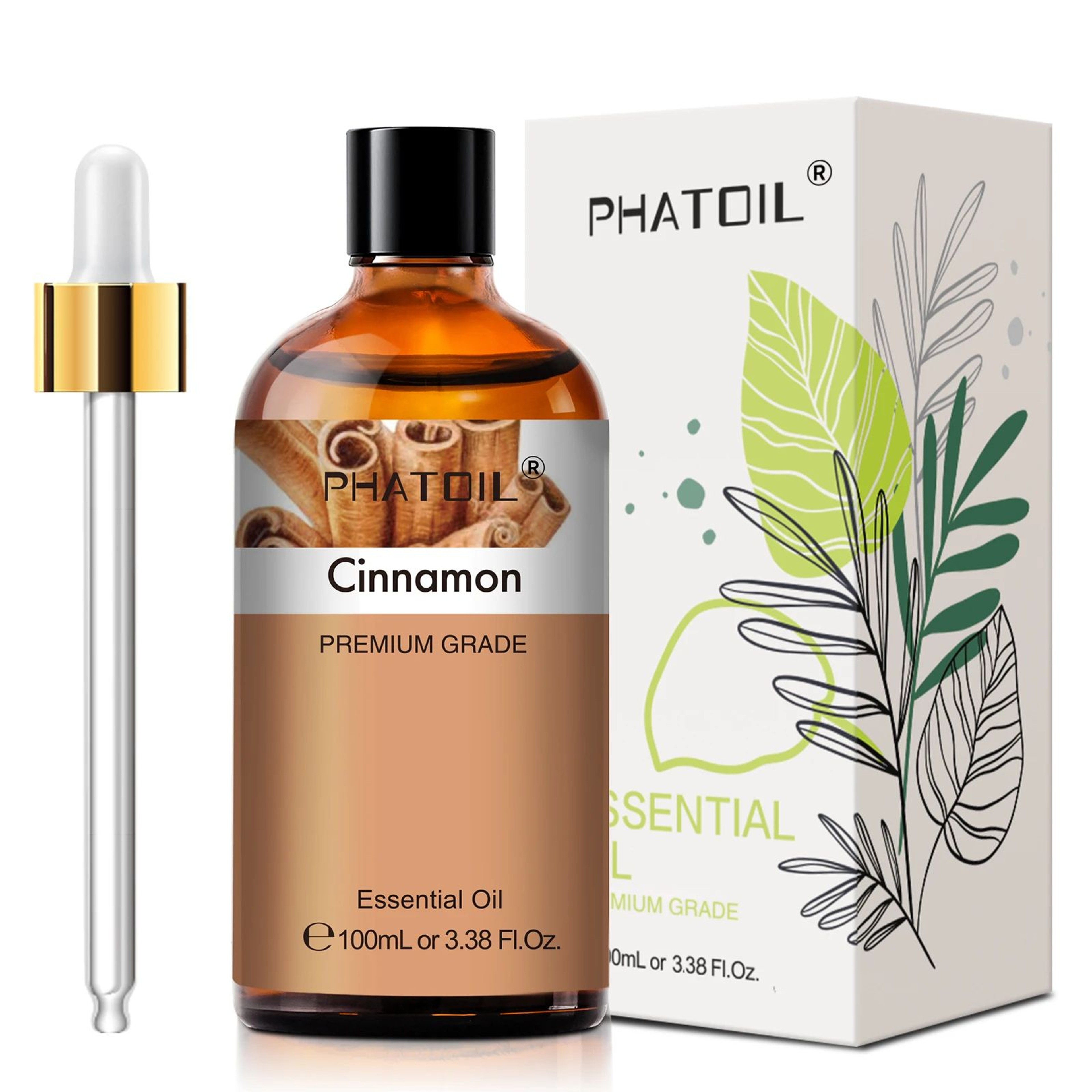 PHATOIL 100ml Essential Oil Set  Eucalyptus Lavender Vanilla Jasmine Lemon  Bergamot For Aromathera 21