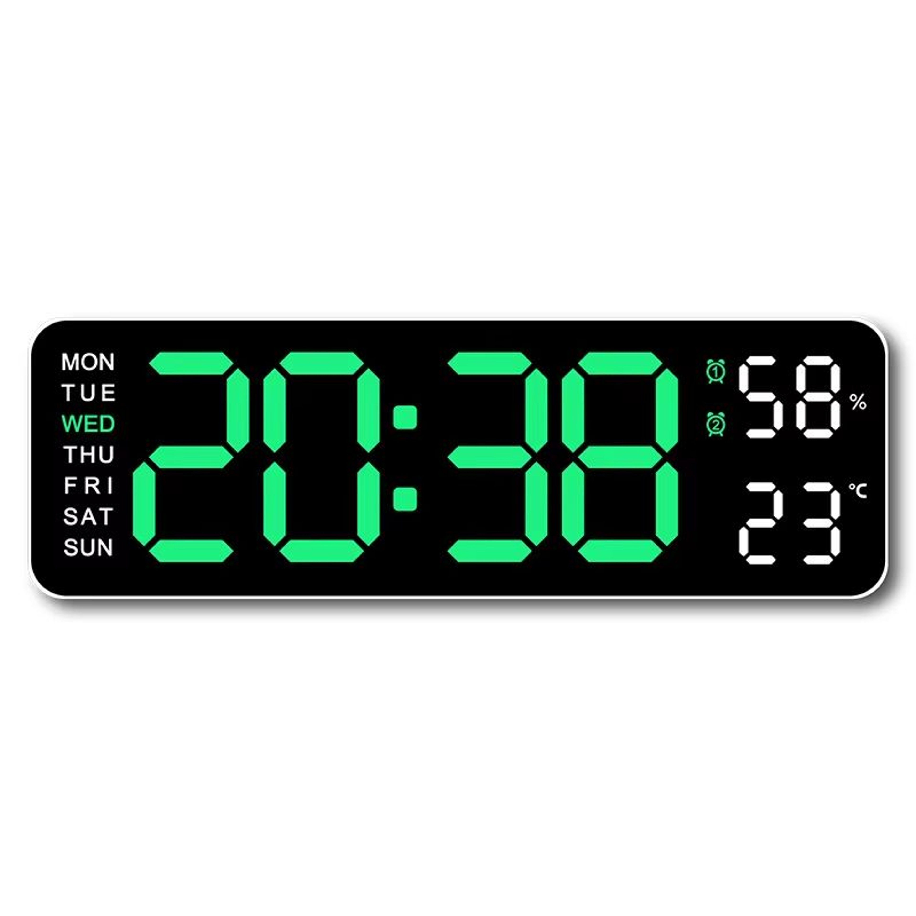 10Inch Smart LED Wall Clock With Temperature  Calendar  Minimalist Digital Desk Or Wall Display 8