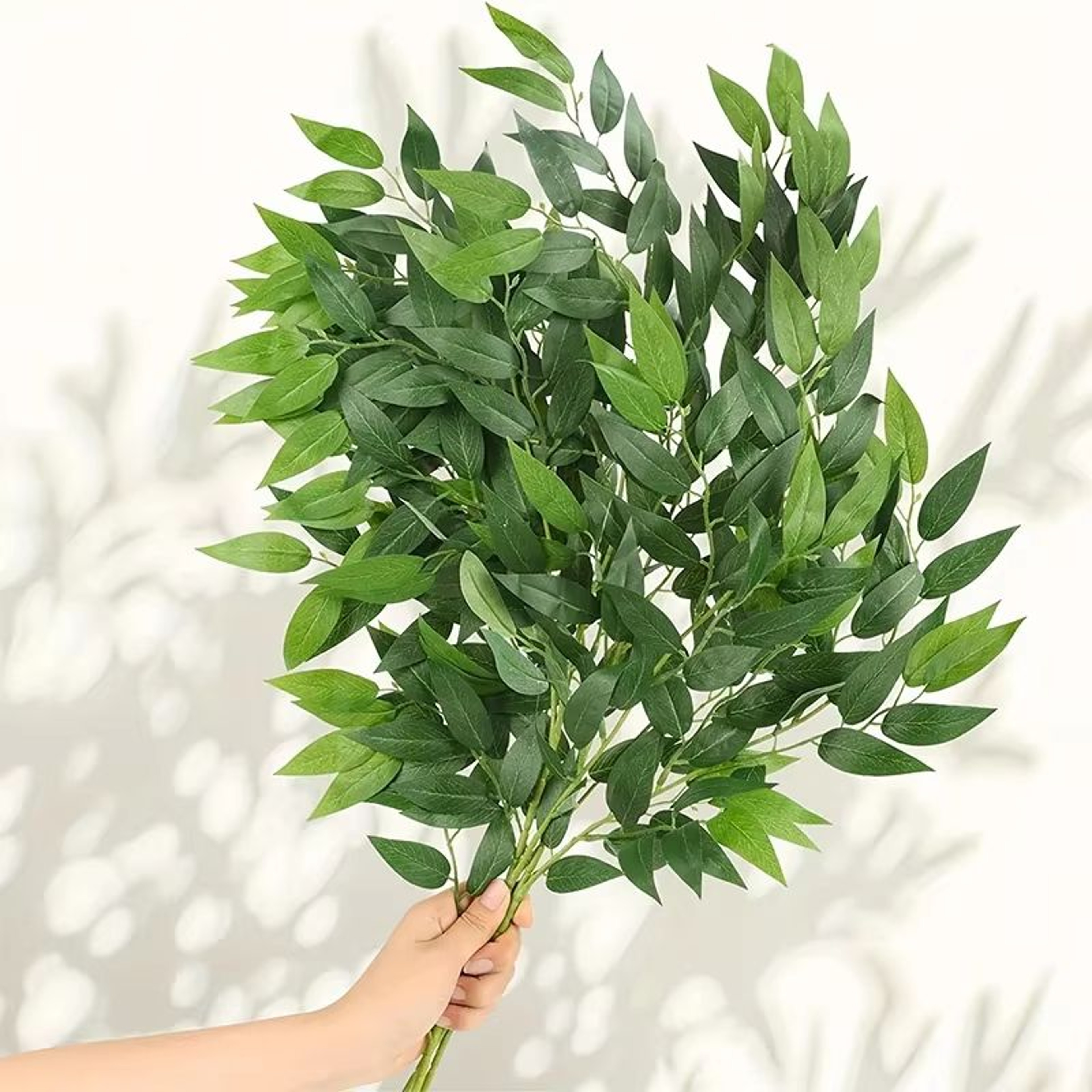 10PCS Lifelike Italian Ruscus Artificial Greenery Stems For Wedding And Home Decor 0