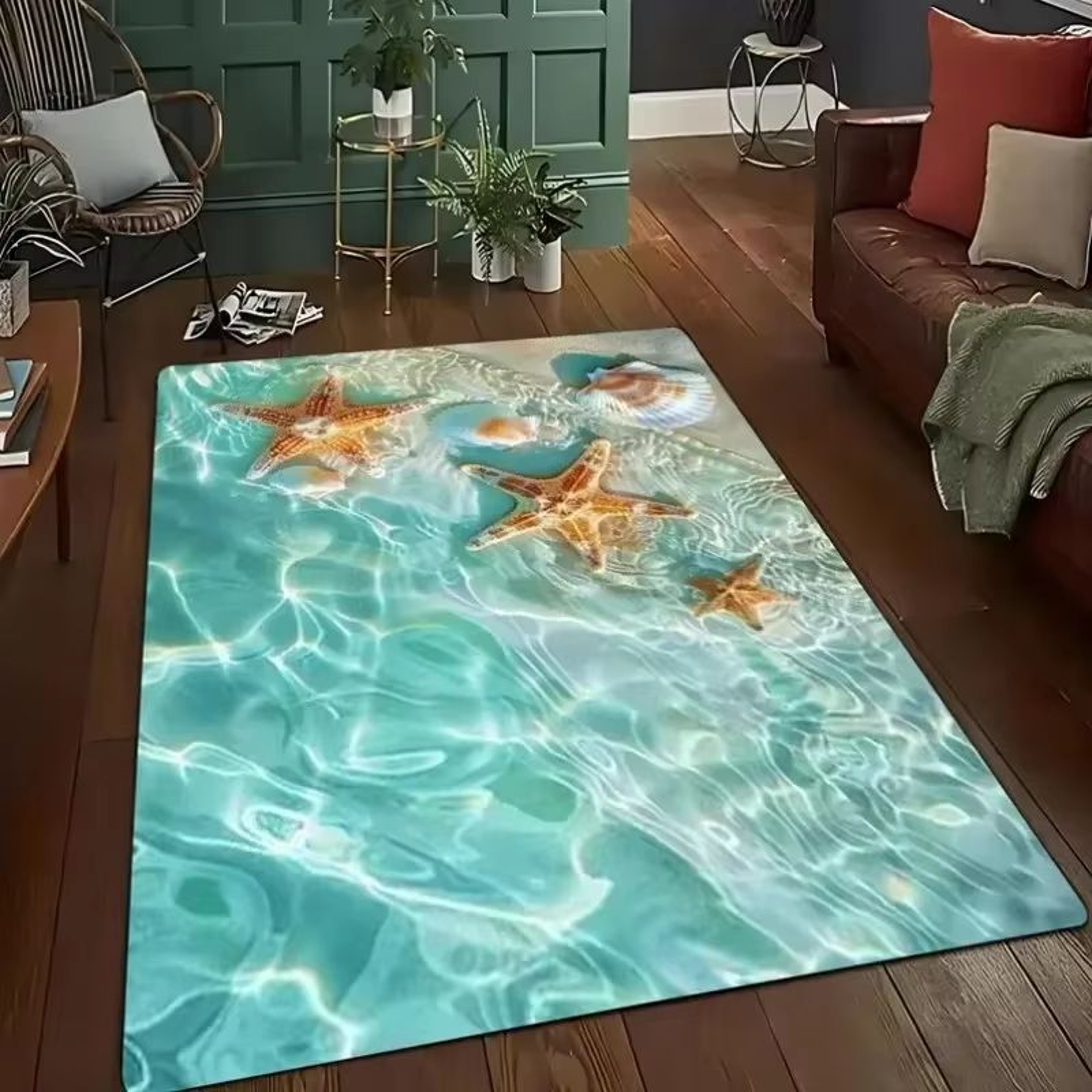 3D Desert Crack Illusion Rug With Non Slip Backing And Washable Design 10