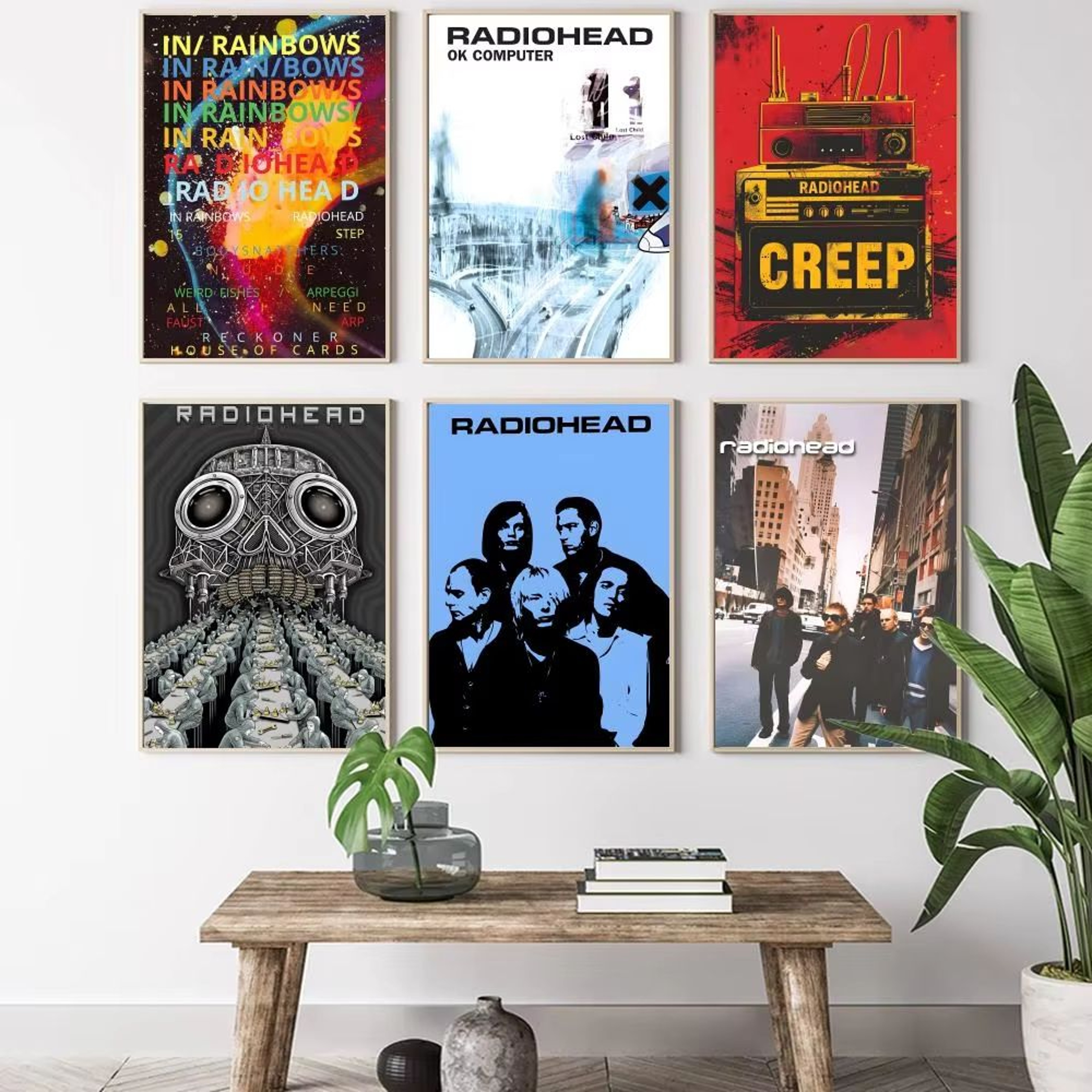 Radiohead In Rainbows Canvas Poster  Music Wall Art Aesthetic Print For Bedroom  Living Room Decor 1