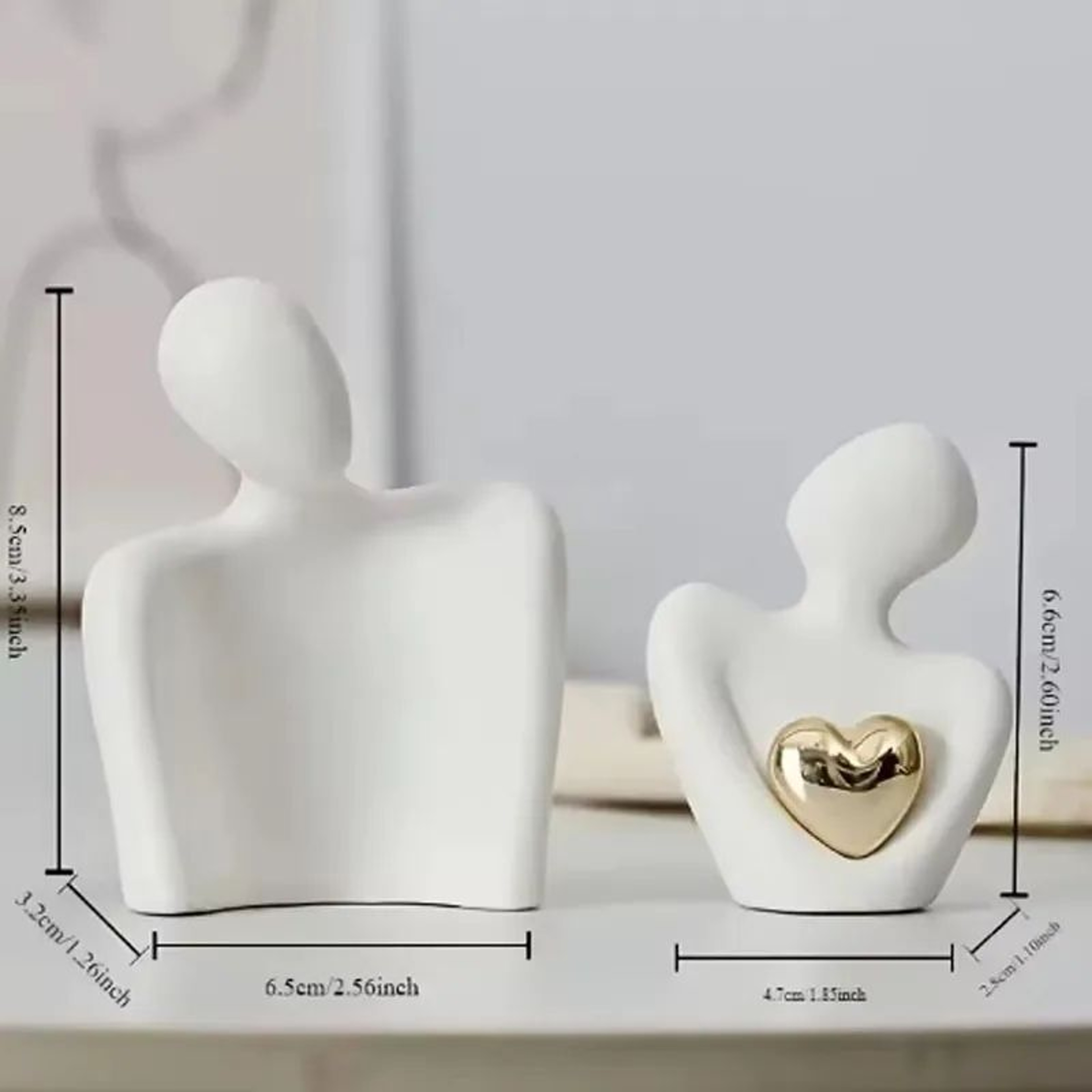 Romantic Love Embrace Couple Statue  Couple Statue Decor Minimalist Bedroom Ornament 4