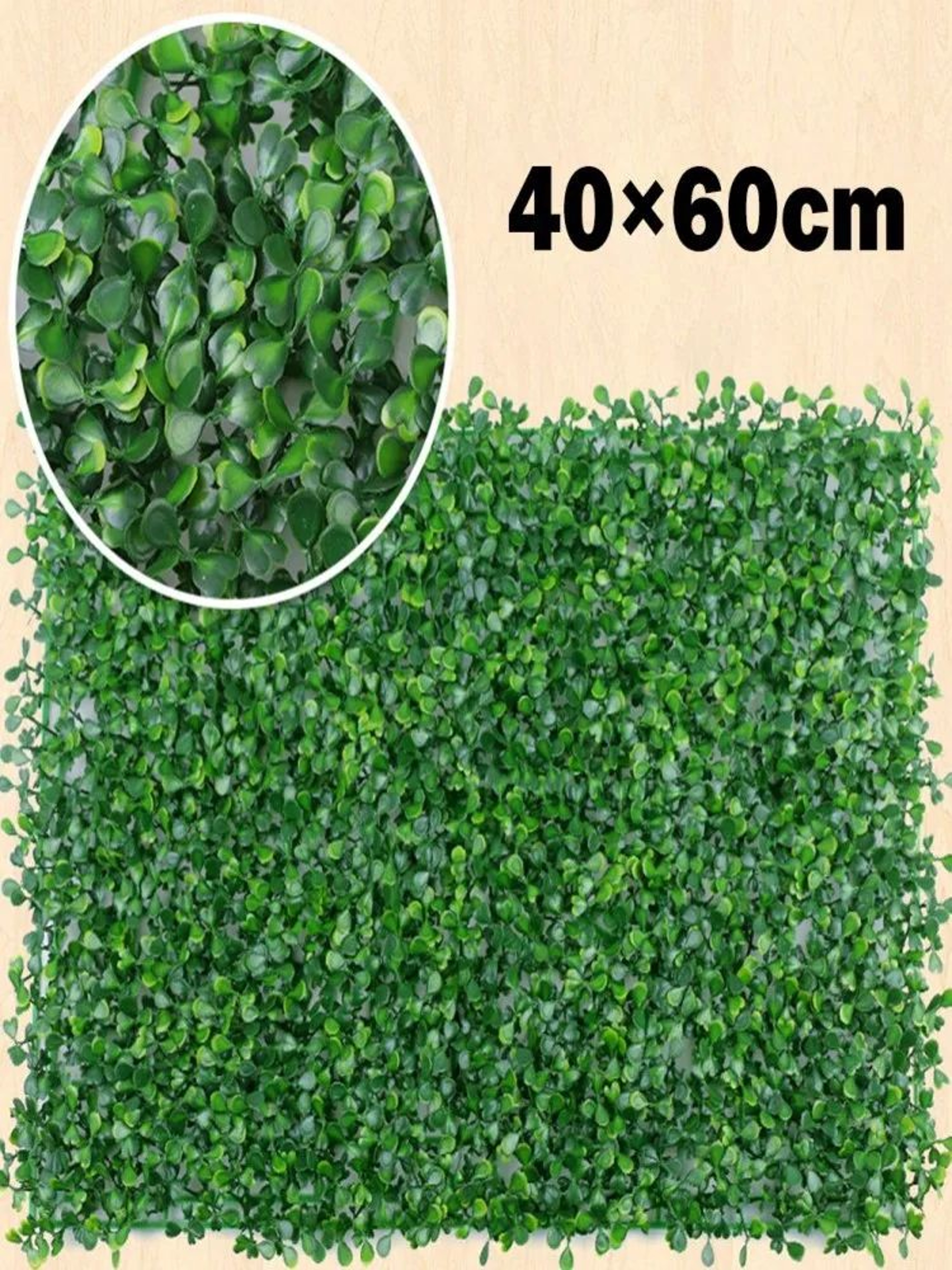 Artificial Greenery Wall Panel Lush Foliage Hedge Decor For Home And Garden 4