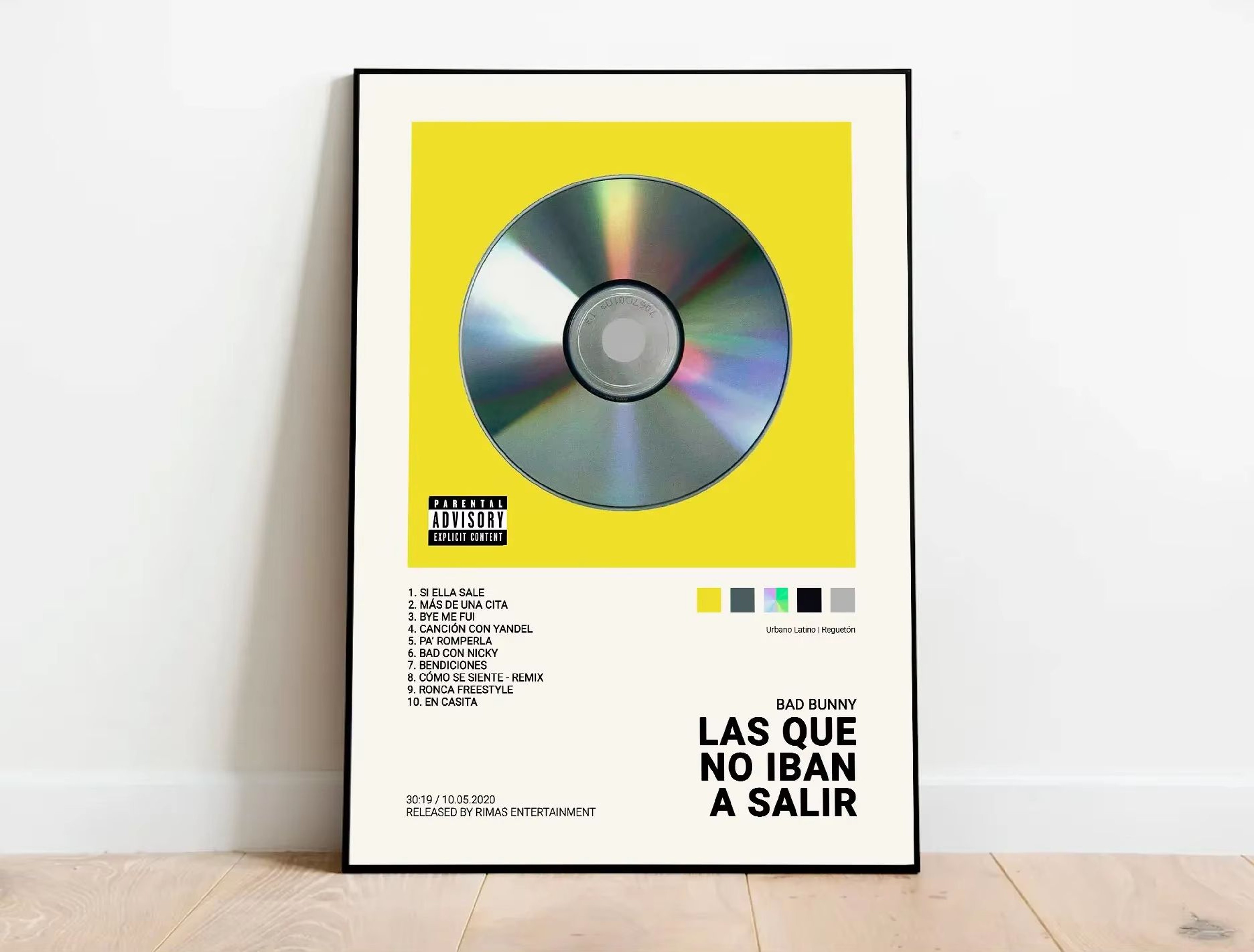 Latin Rapper Album Cover Canvas Poster Wall Art For Aesthetic Room Decor 7